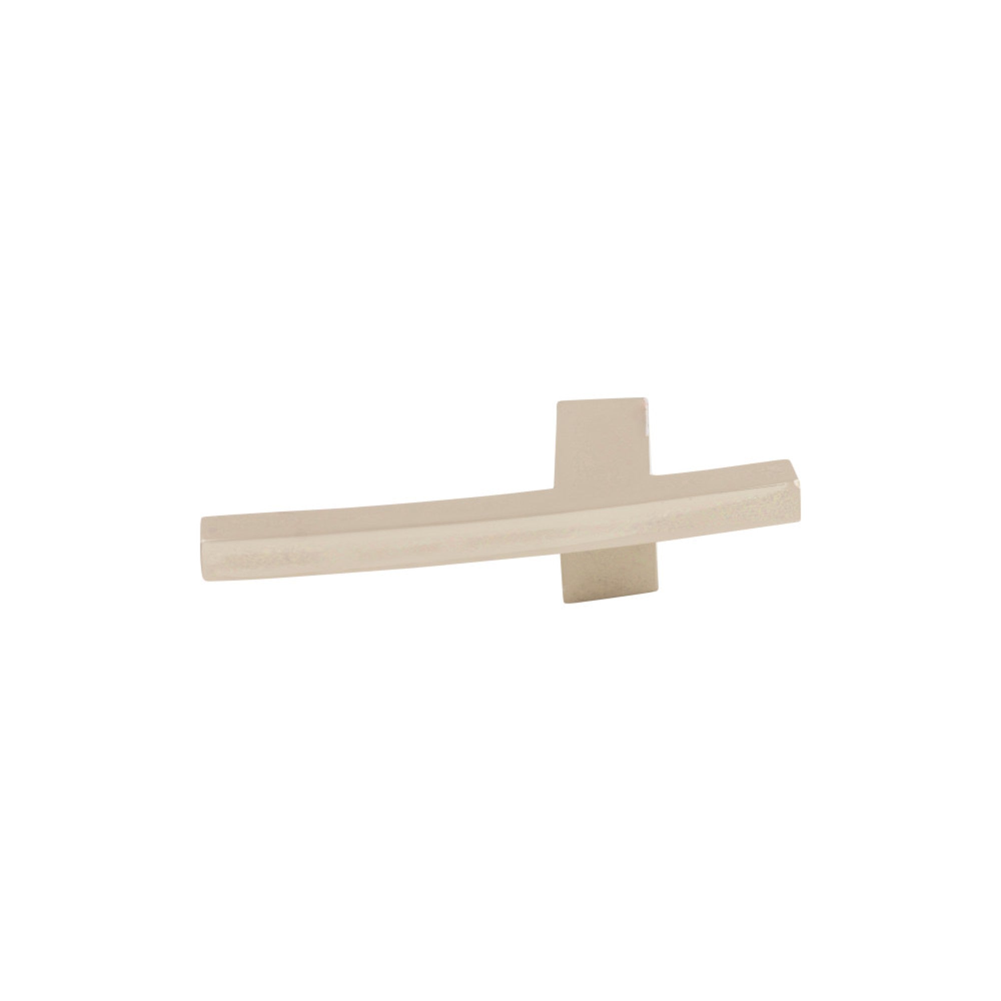 Slanted B 3" Length Geometric Knob - Polished Nickel