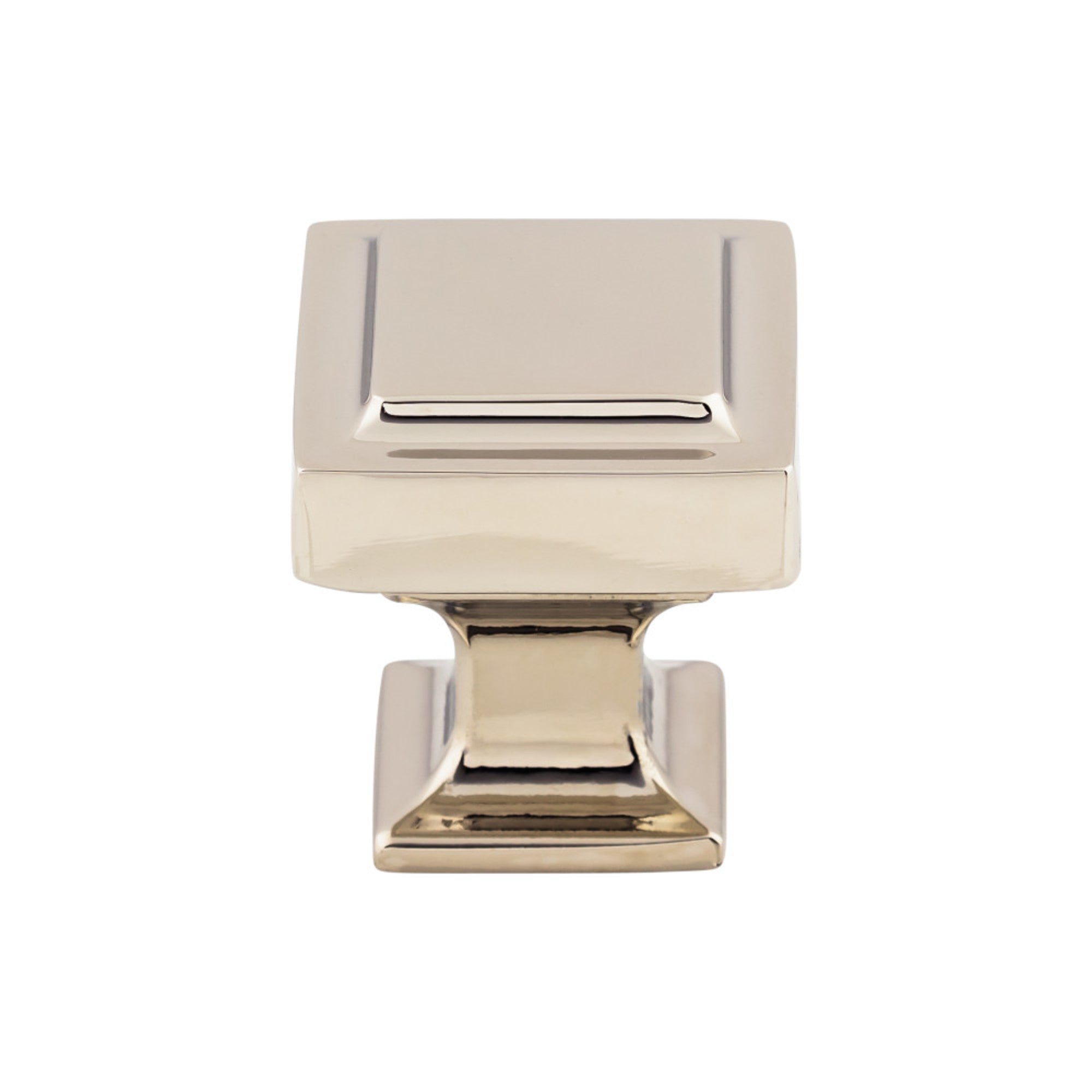 Ascendra Square Knob - Polished Nickel