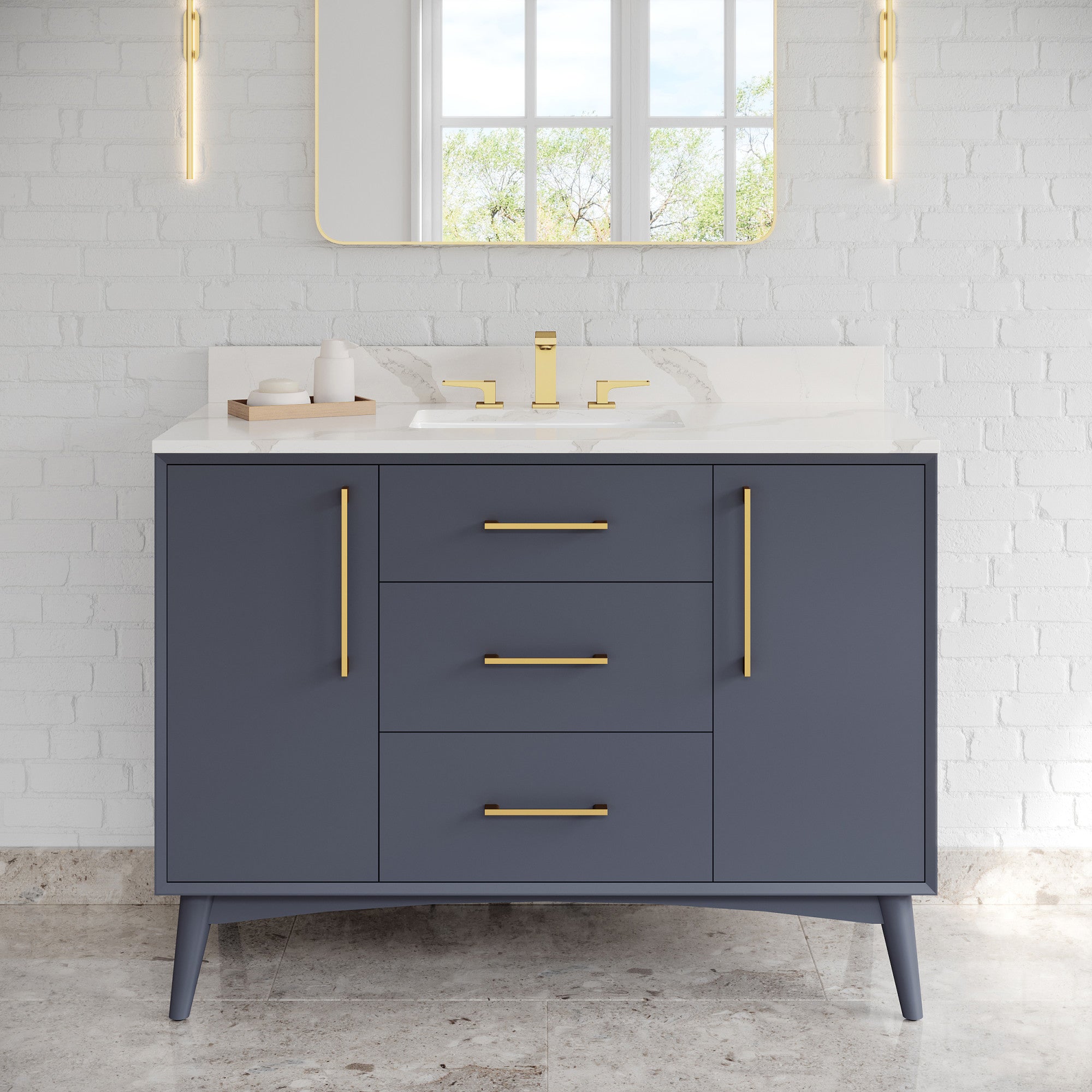 48" Dashwood Vanity – Blue Steel