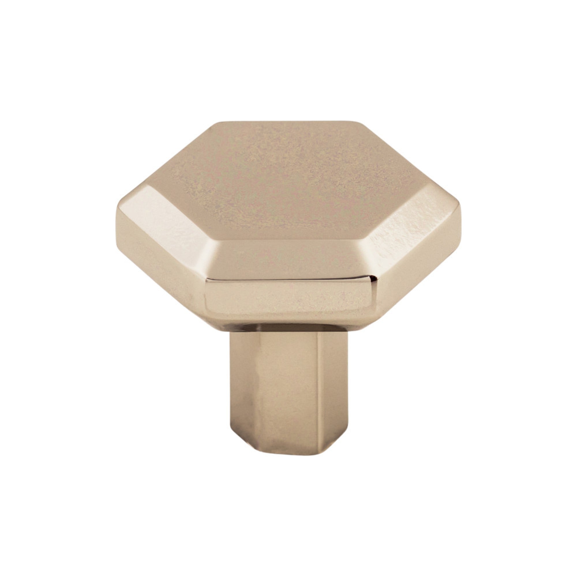 Lydia 1 1/4" Length Square Knob - Polished Nickel