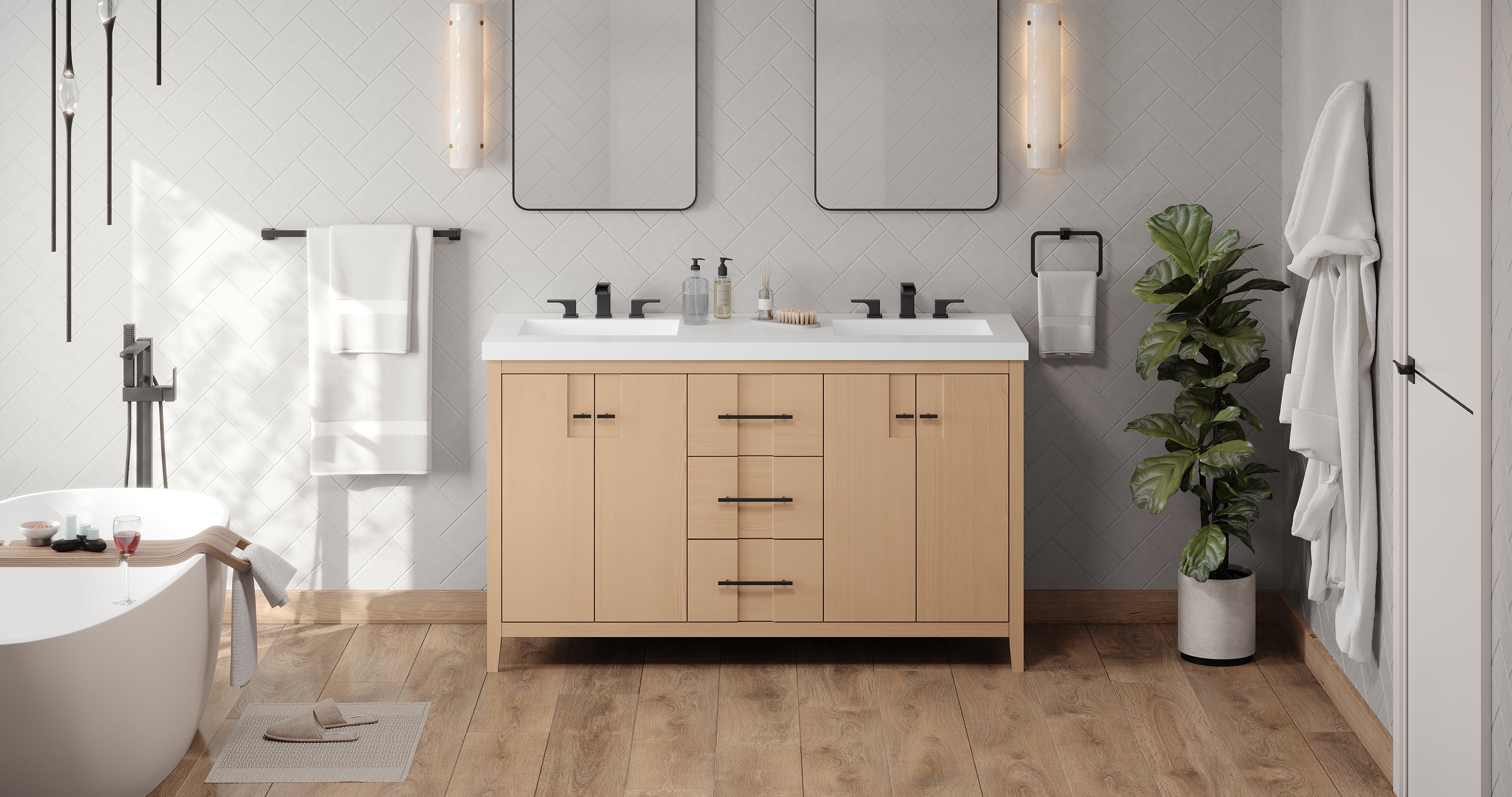 60" Katara Vanity – Double Bowl