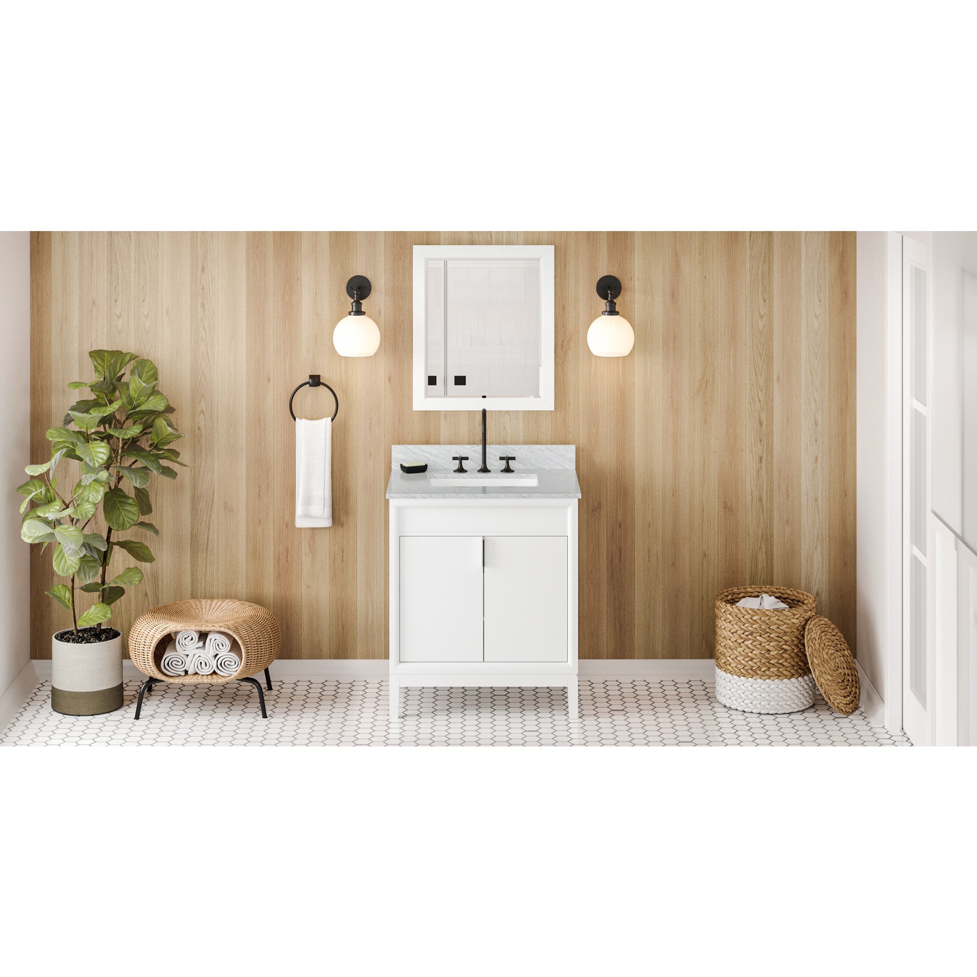 30" Theodora Vanity – White