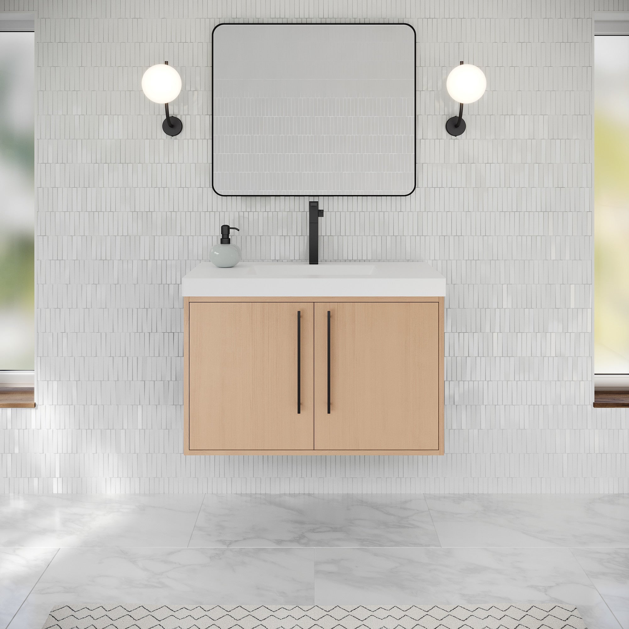 36" Tempest Vanity – Natural Oak