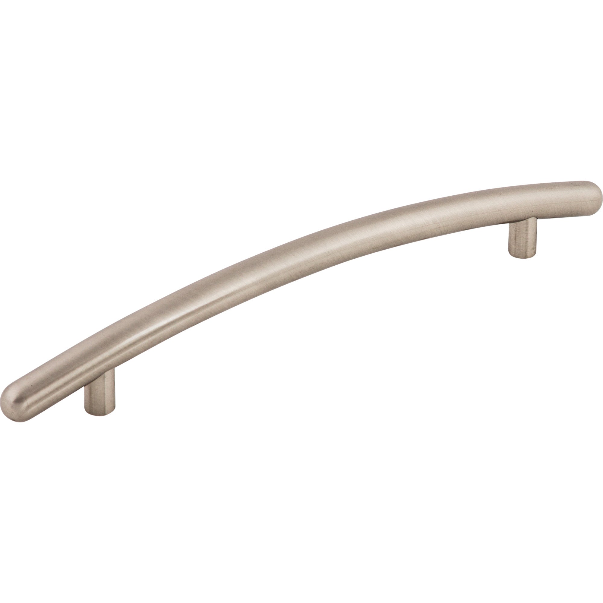 Curved 6 5/16" Center to Center Bar Pull - Brushed Satin Nickel