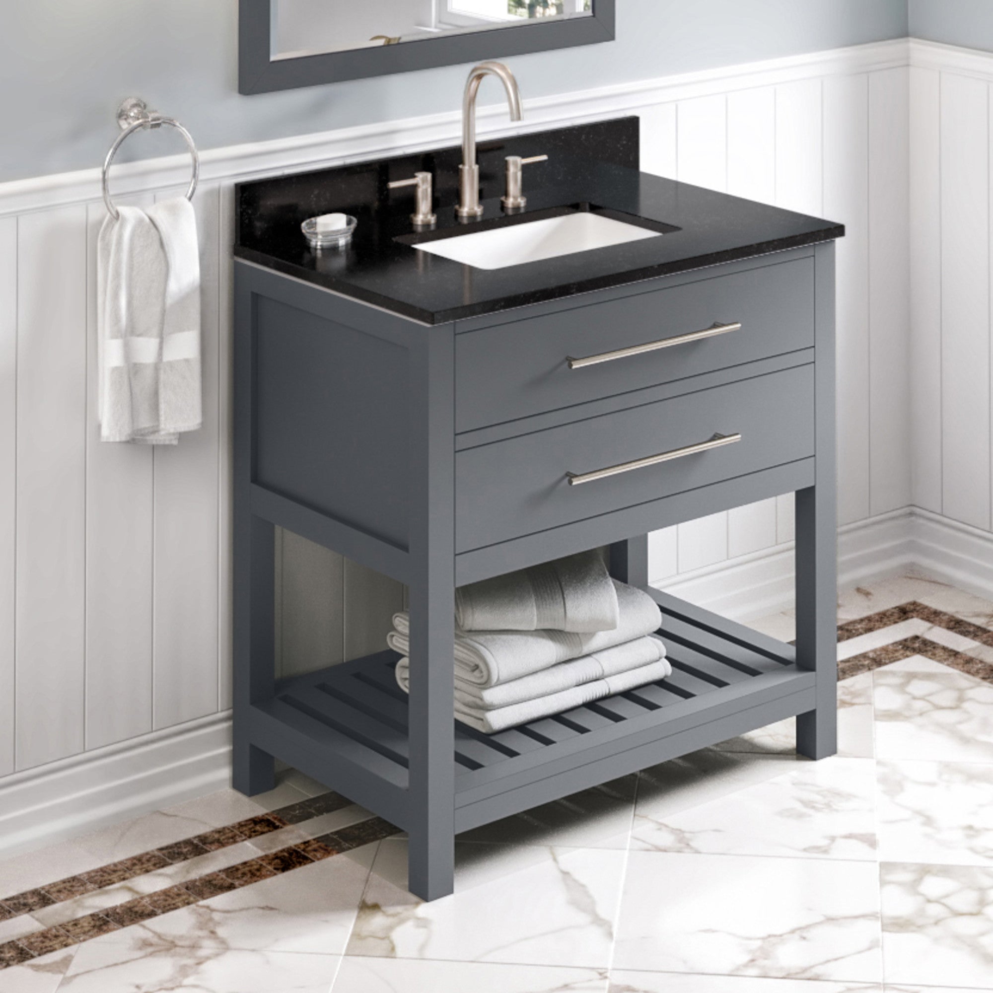 36" Wavecrest Vanity – Grey