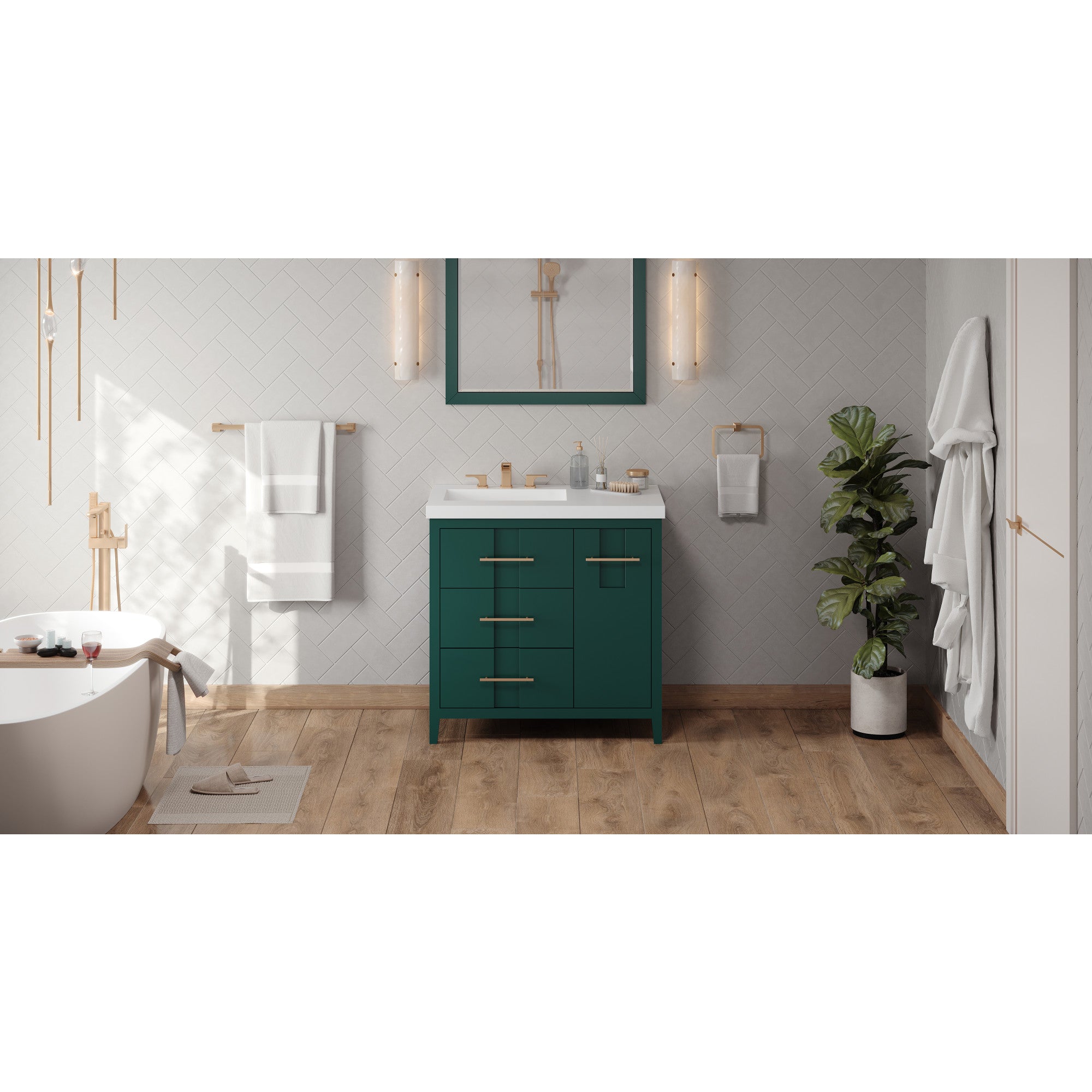 36" Katara Vanity – Left Offset