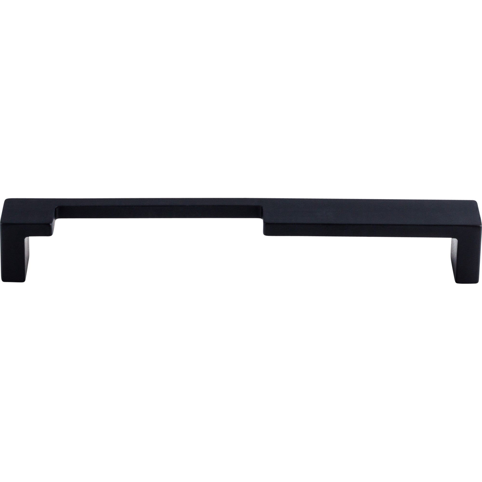 Modern Metro Notch Pull A Bar Pull - Flat Black