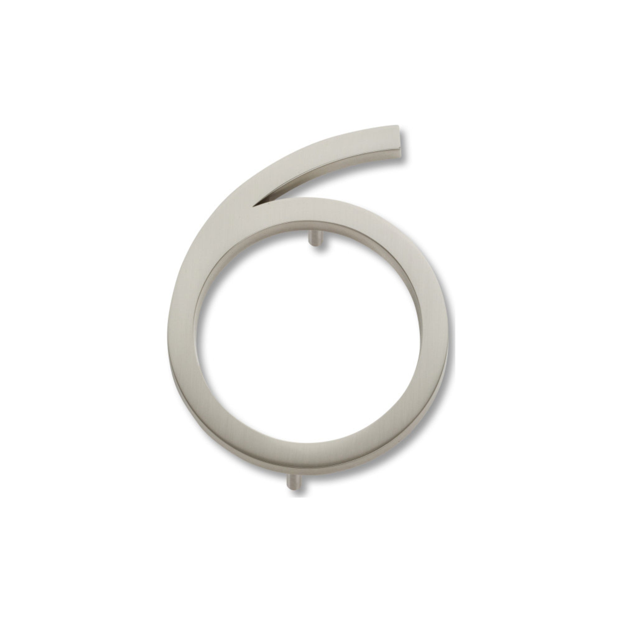 Modern Avalon 4-1/2" H  House Number - Brushed Nickel