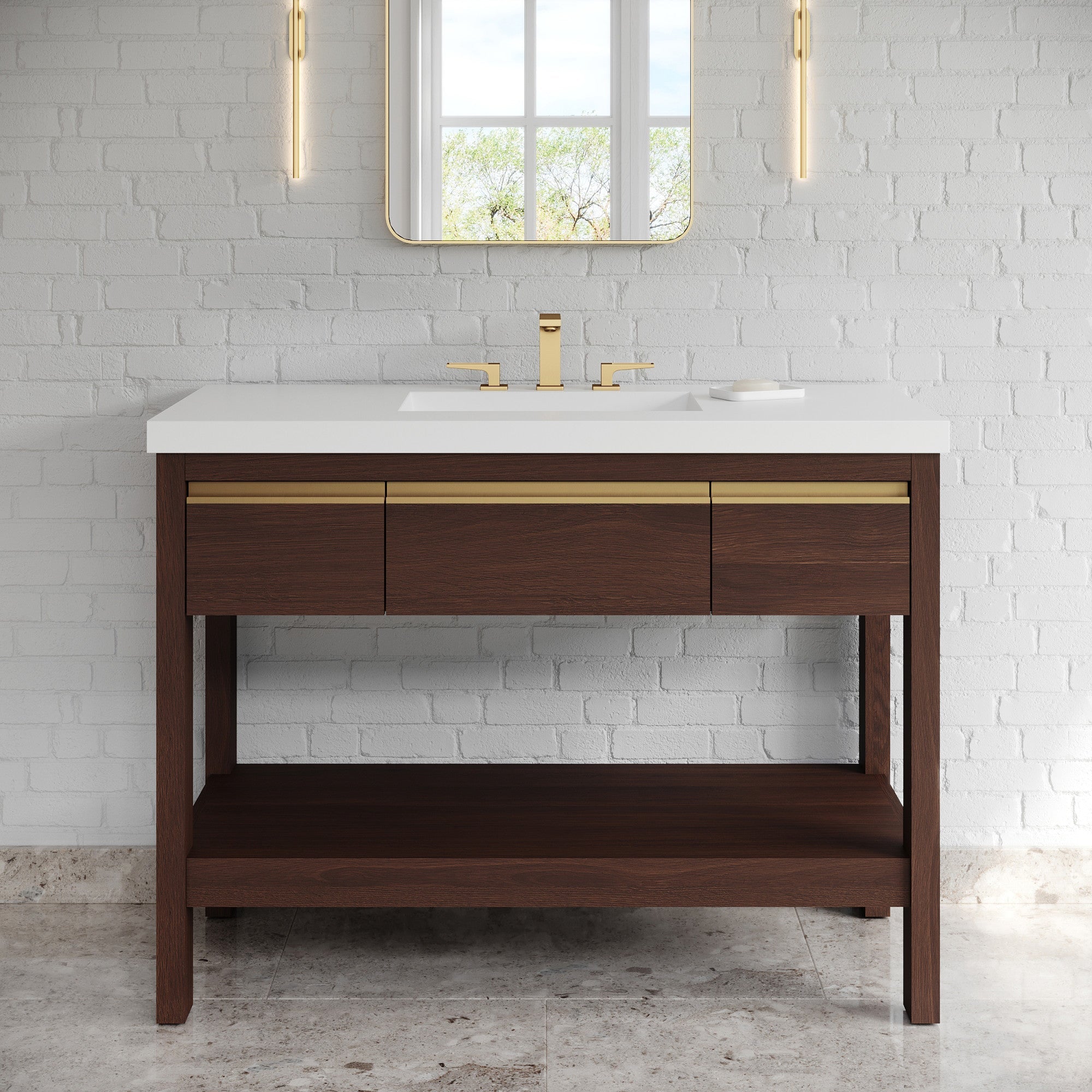 48" Jubilee Vanity – Dark Walnut