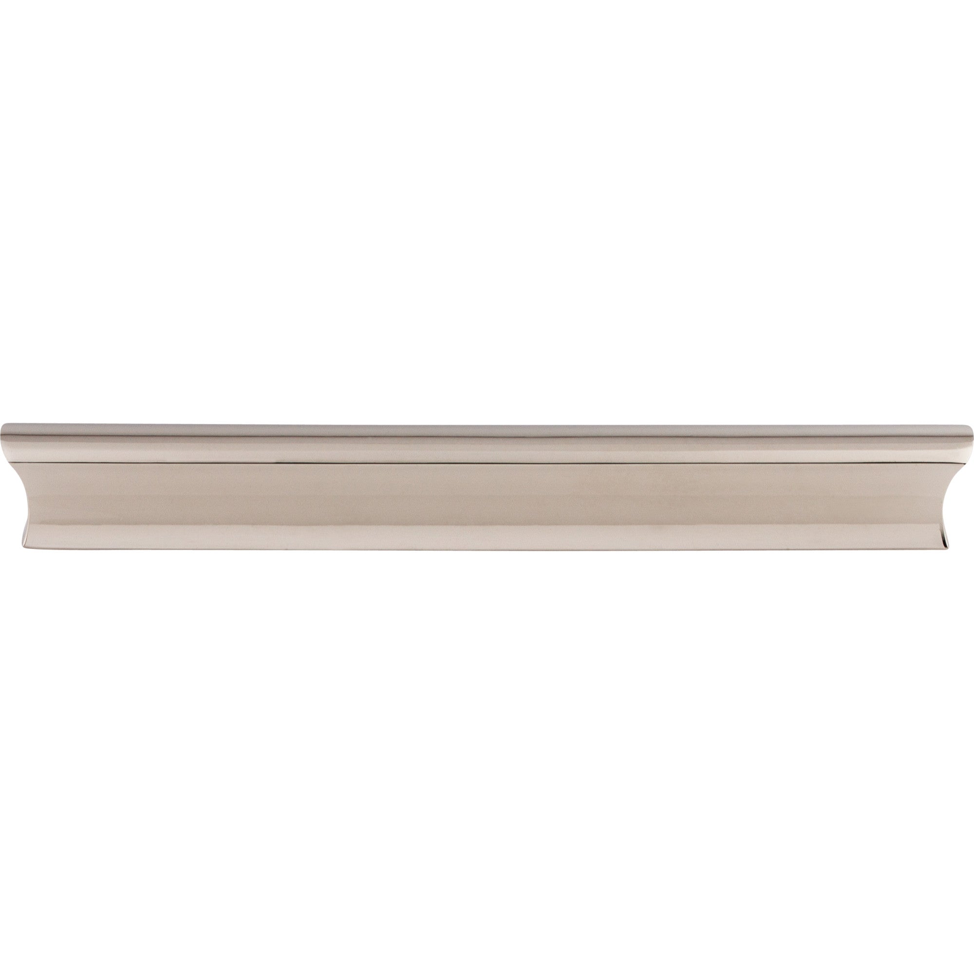 Glacier 6" Center to Center Finger Pull - Polished Nickel
