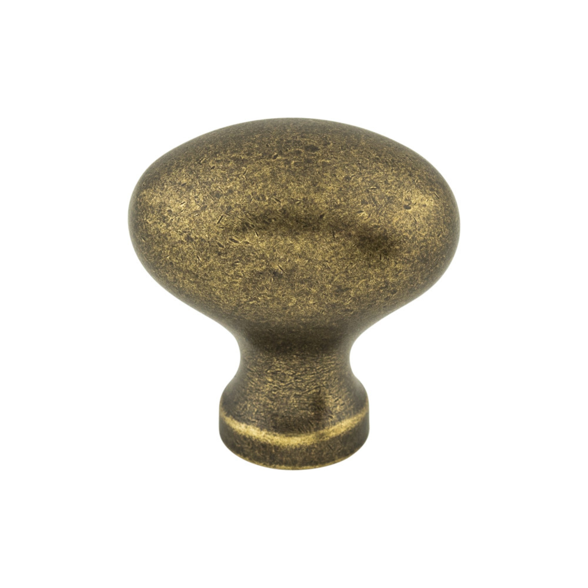 Egg 1 1/4" Length Oval Knob - German Bronze