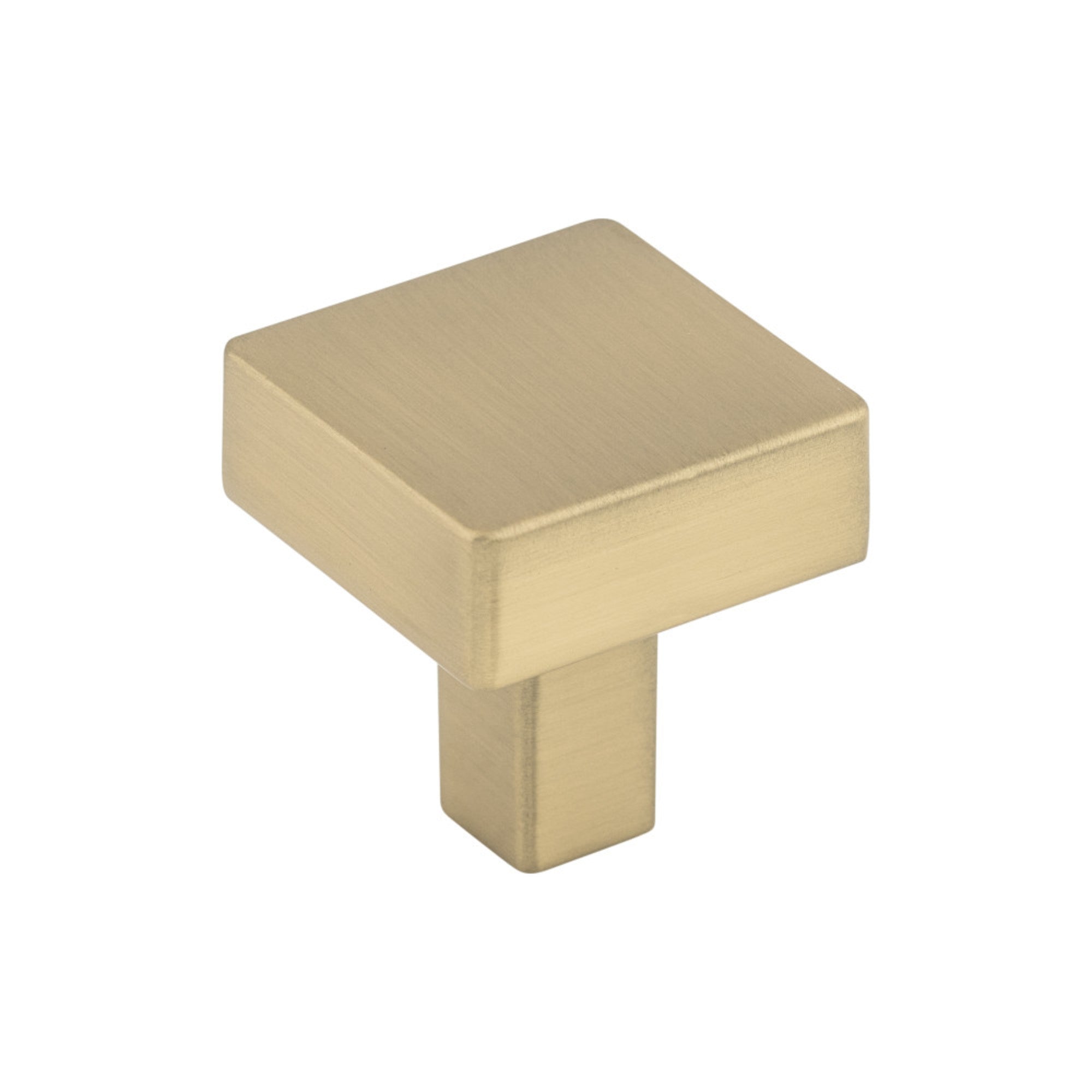 Channing 1 1/16" Length Square Knob - Honey Bronze