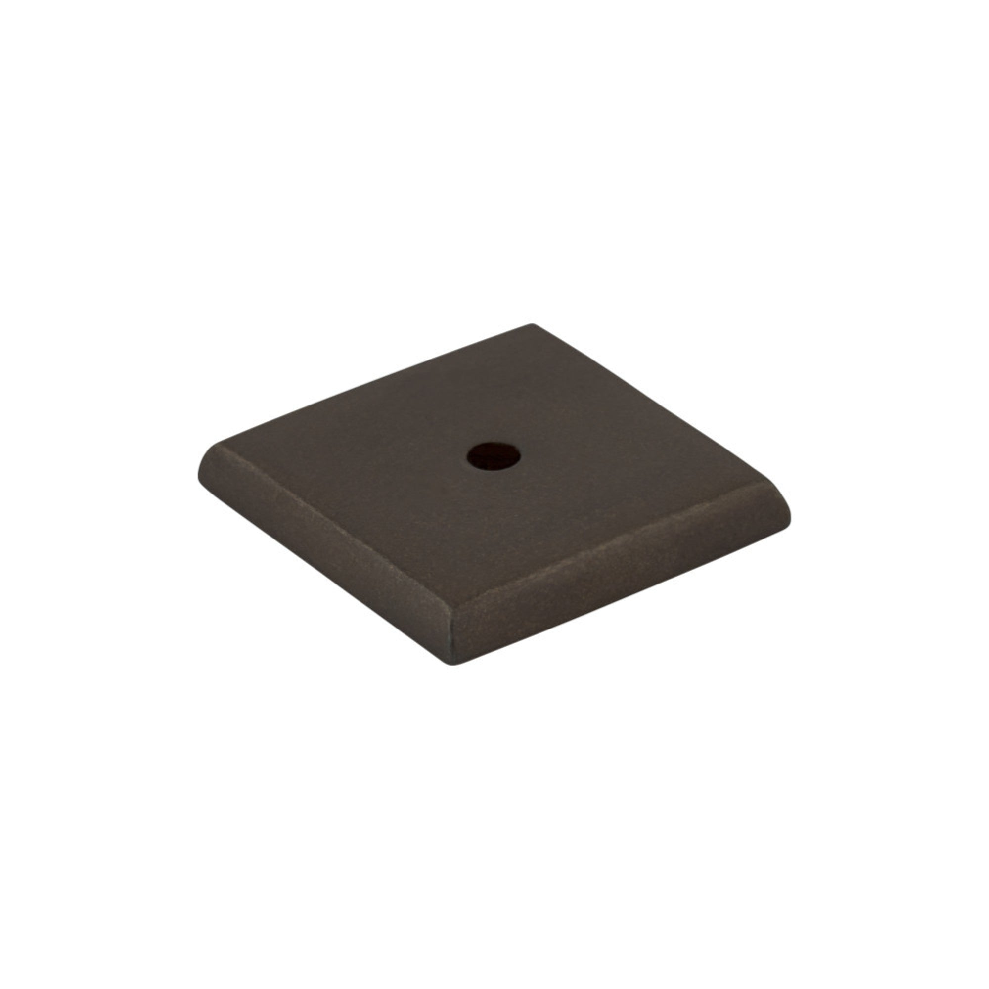 Aspen Square Knob Backplate - Medium Bronze