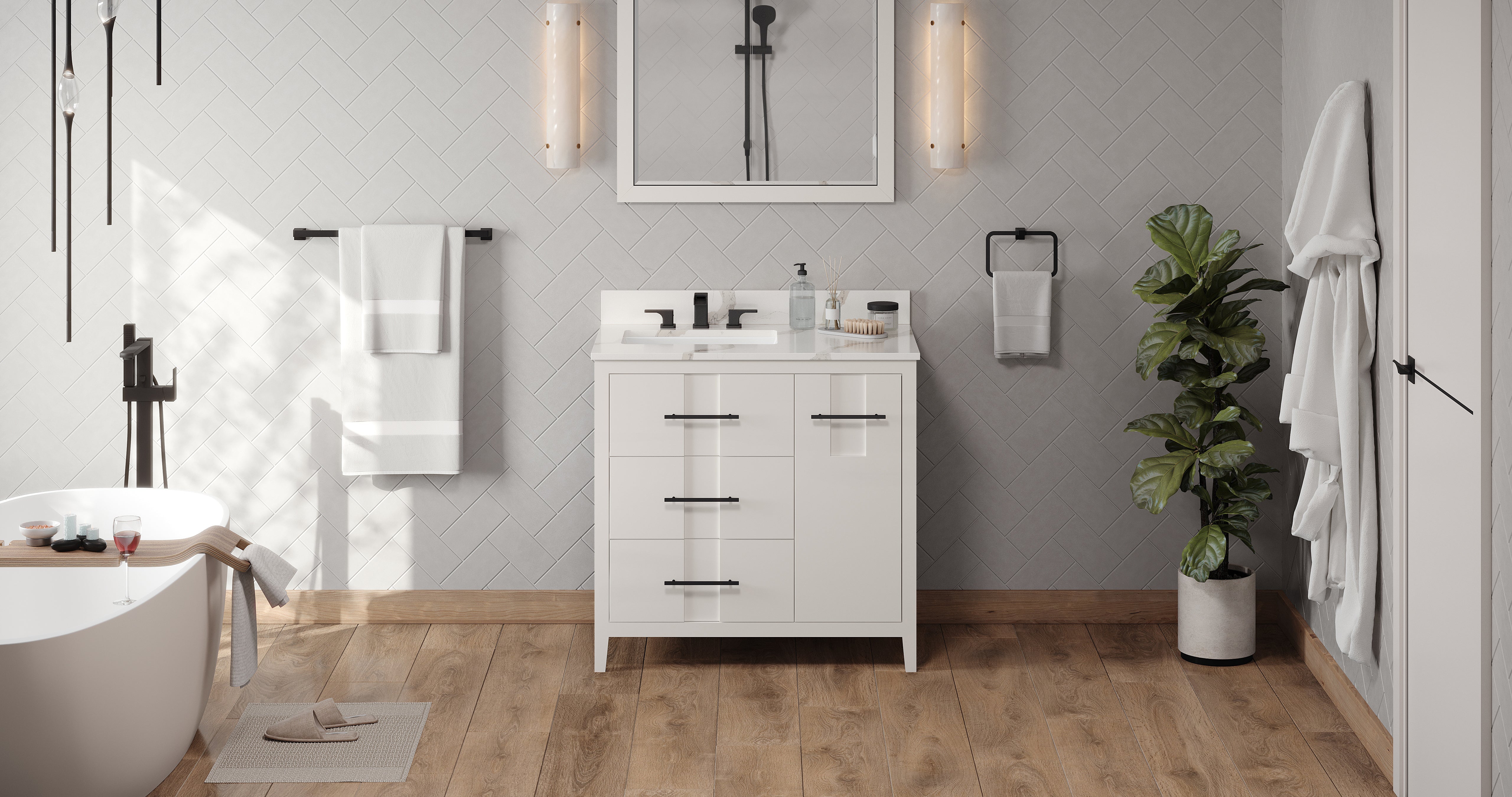 36" Katara Vanity – Left Offset