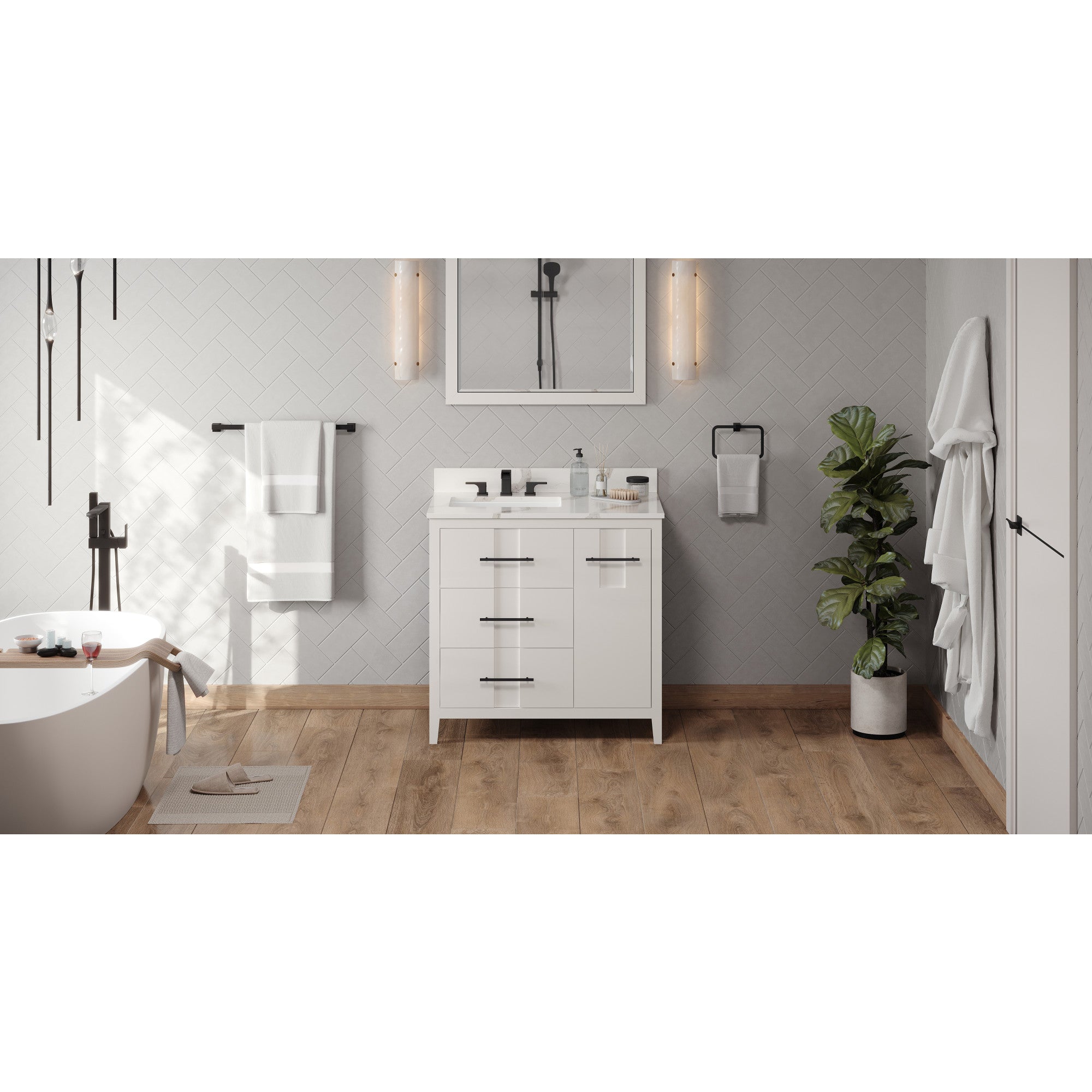 36" Katara Vanity – Left Offset