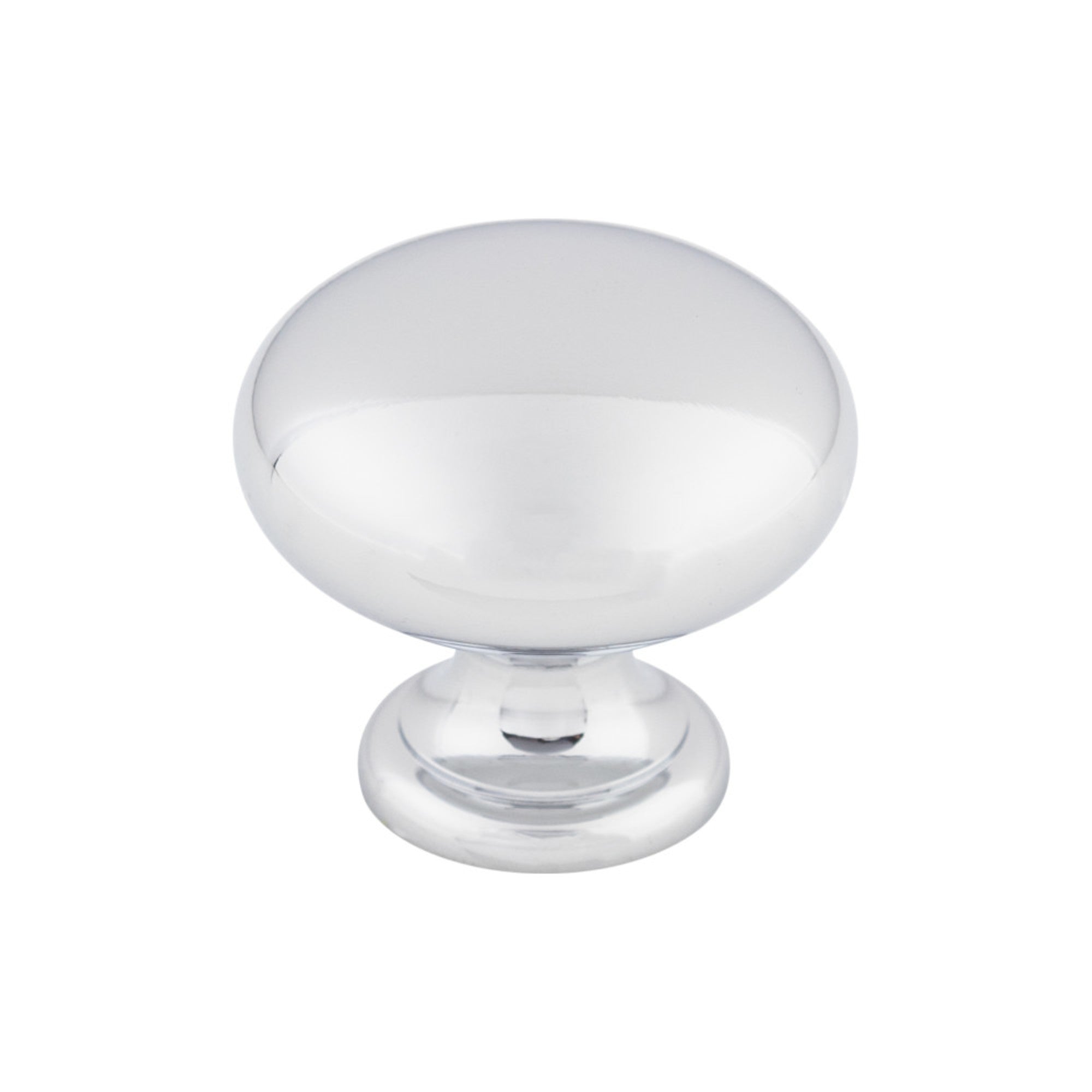 Mushroom Round Knob - Polished Chrome