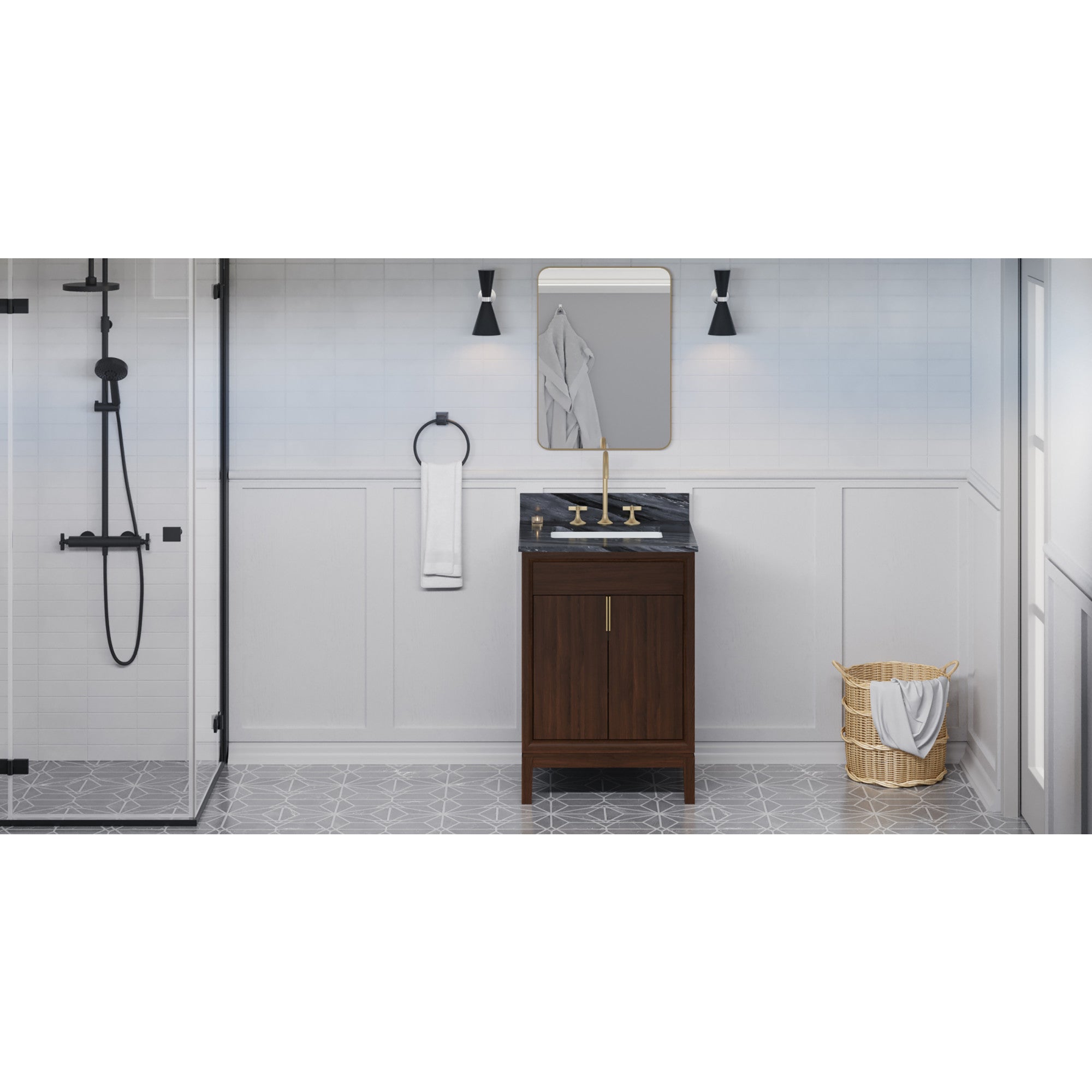 24" Theodora Vanity – Dark Walnut