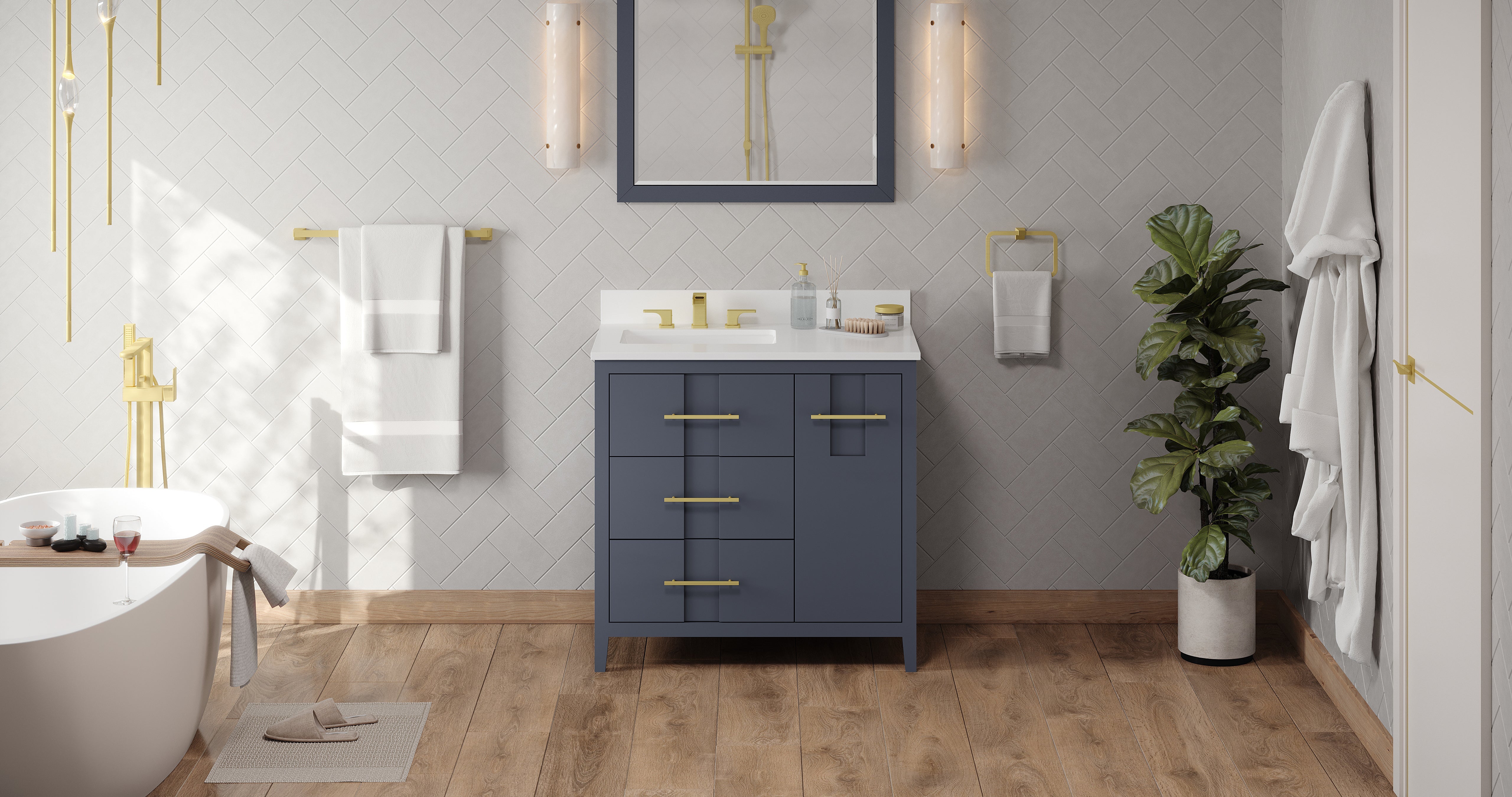 36" Katara Vanity – Left Offset