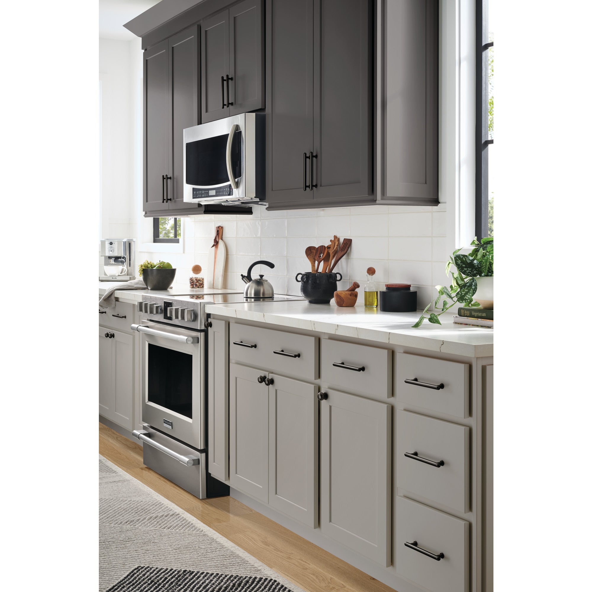 Lambert 6 5/16" Center to Center Bar Pull - Flat Black