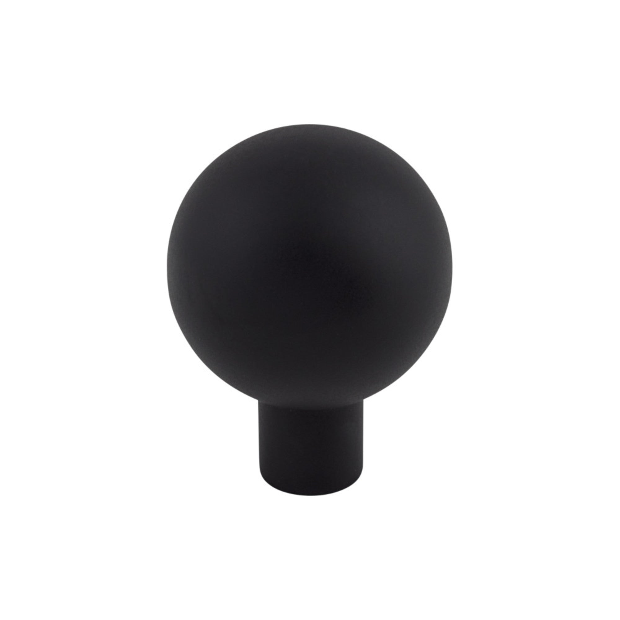 Brookline Round Knob - Flat Black