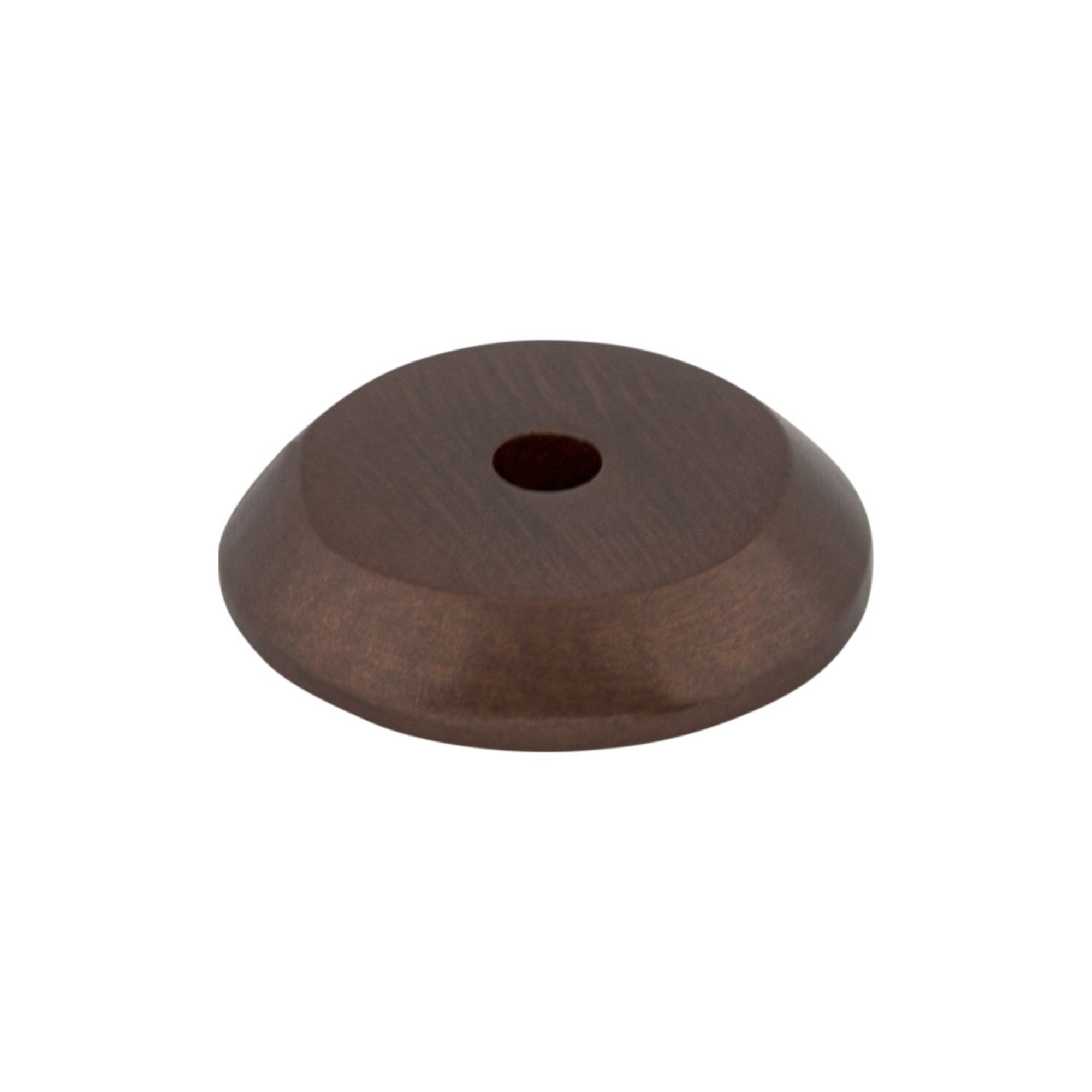 Aspen Round Knob Backplate - Mahogany Bronze