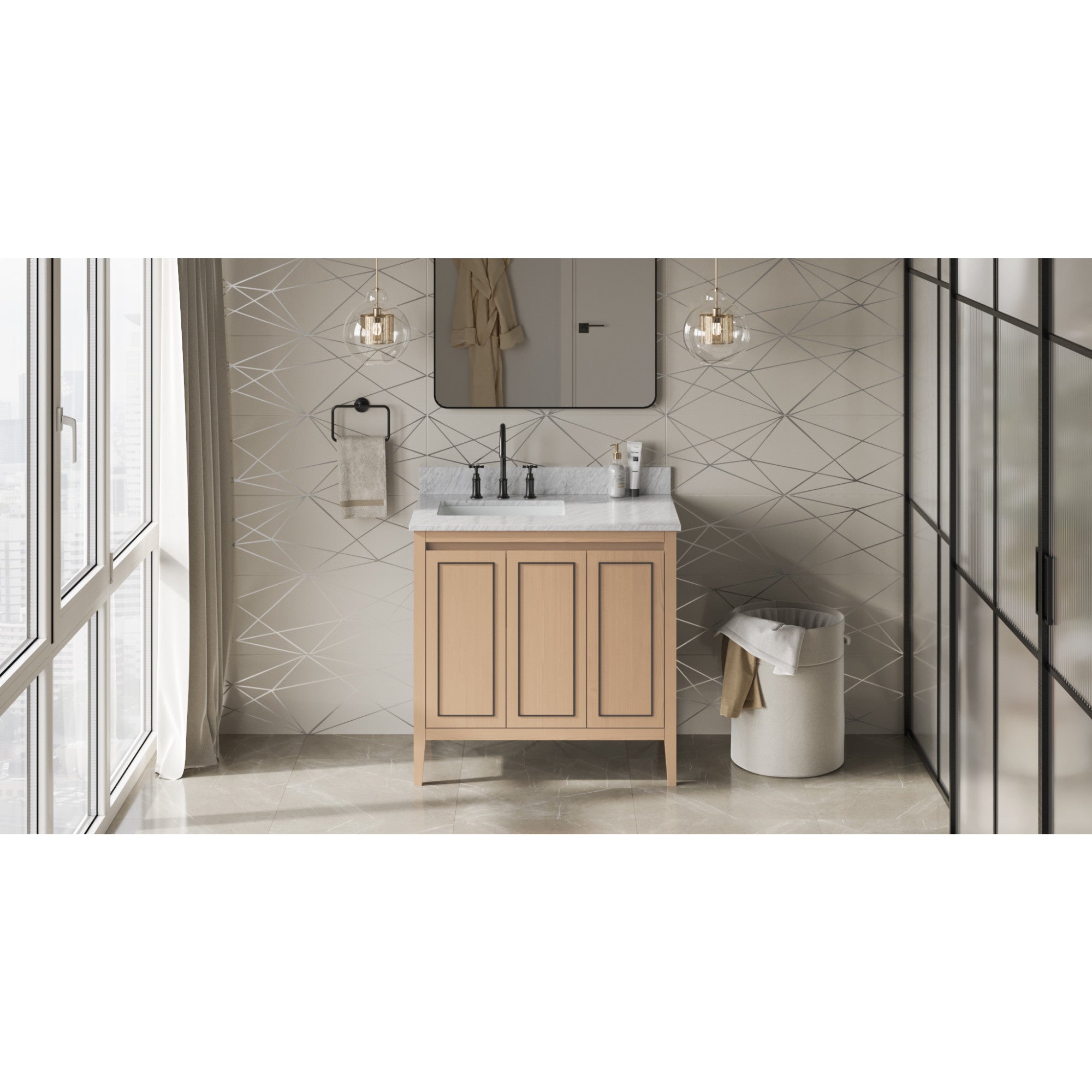 36" Percival Vanity – Natural Oak