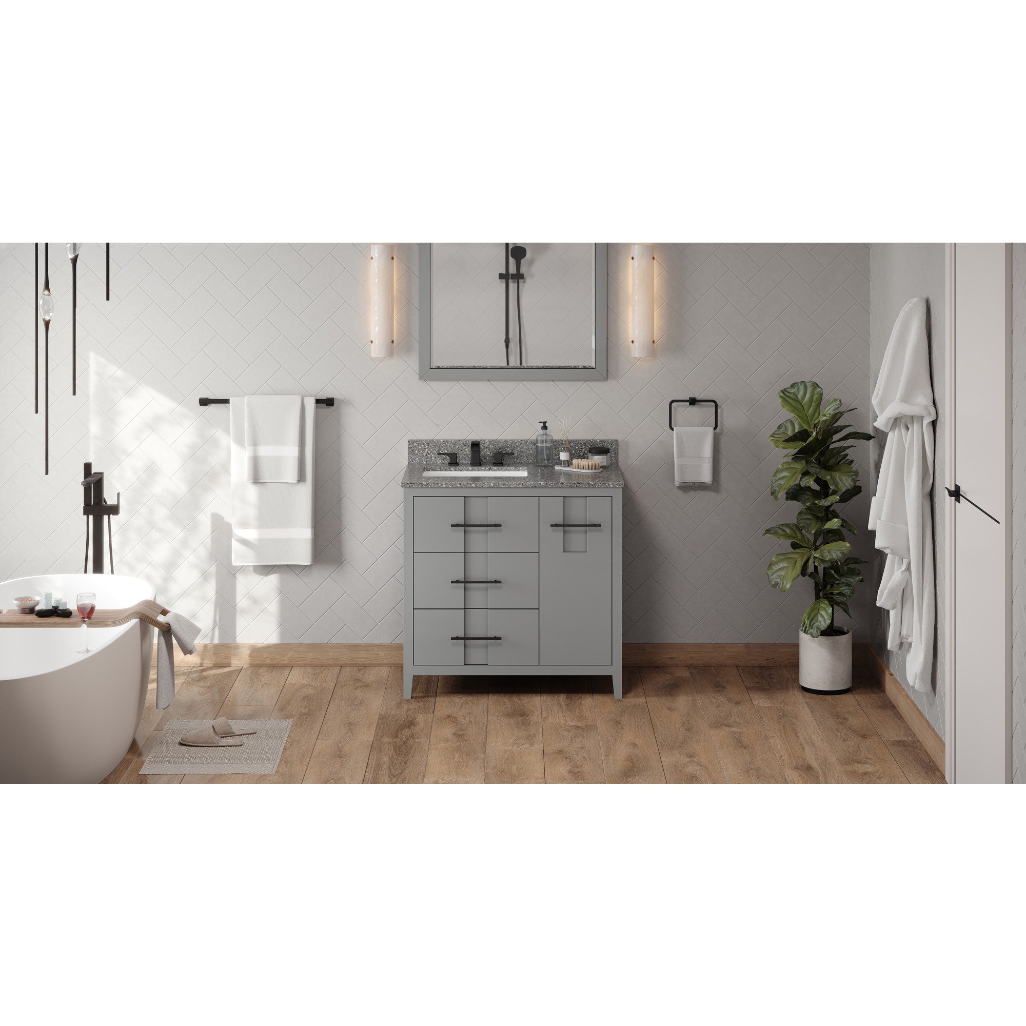 36" Katara Vanity – Left Offset