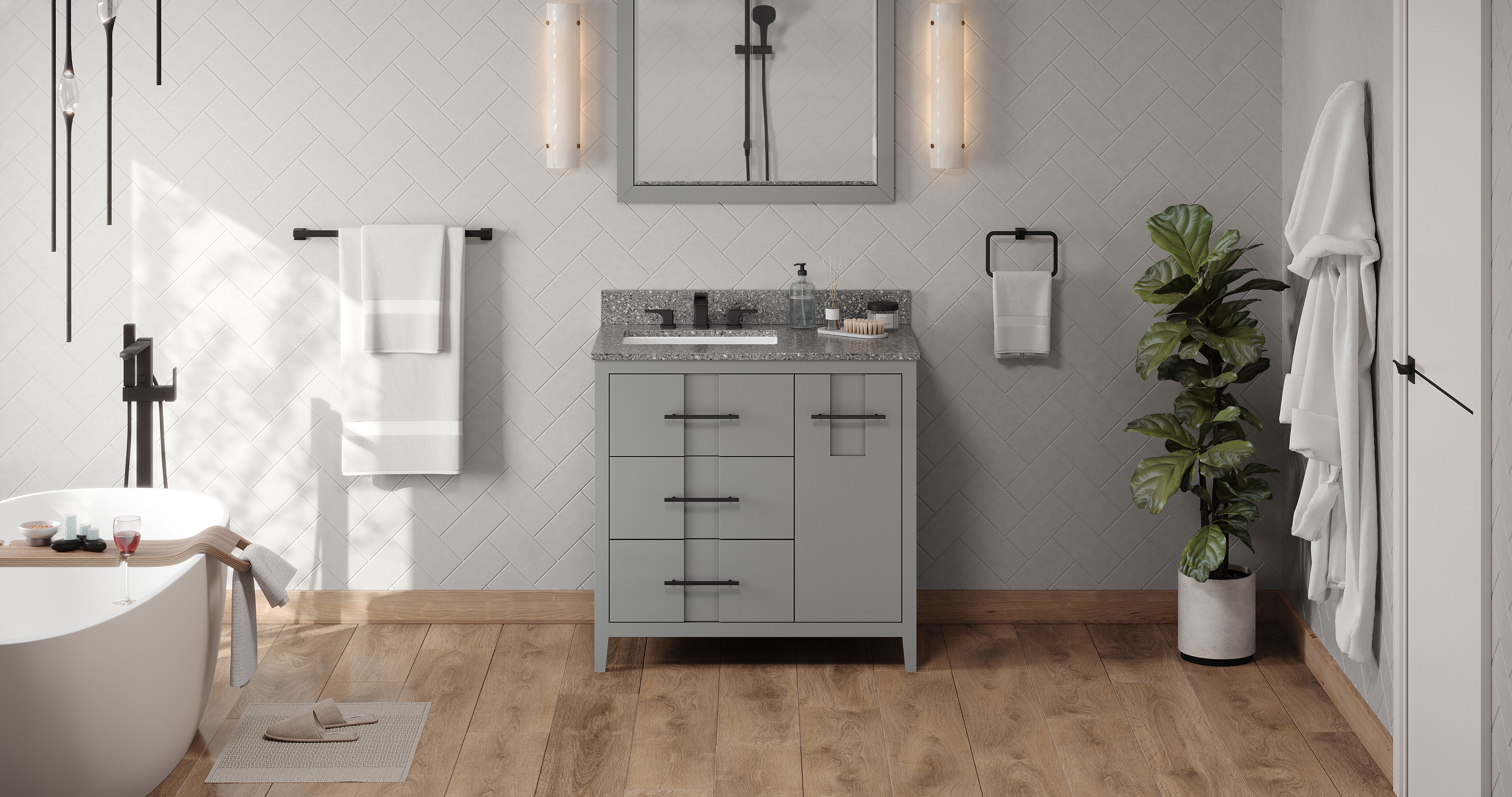 36" Katara Vanity – Left Offset
