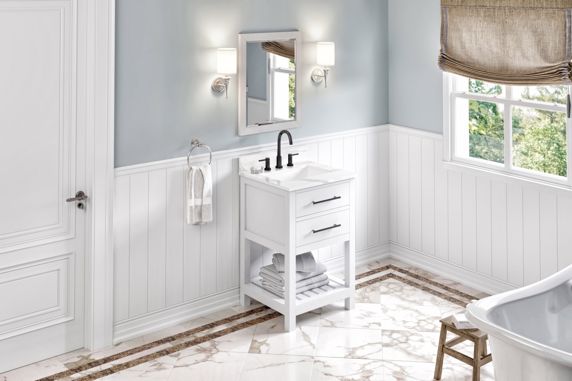 24" Wavecrest Vanity – White
