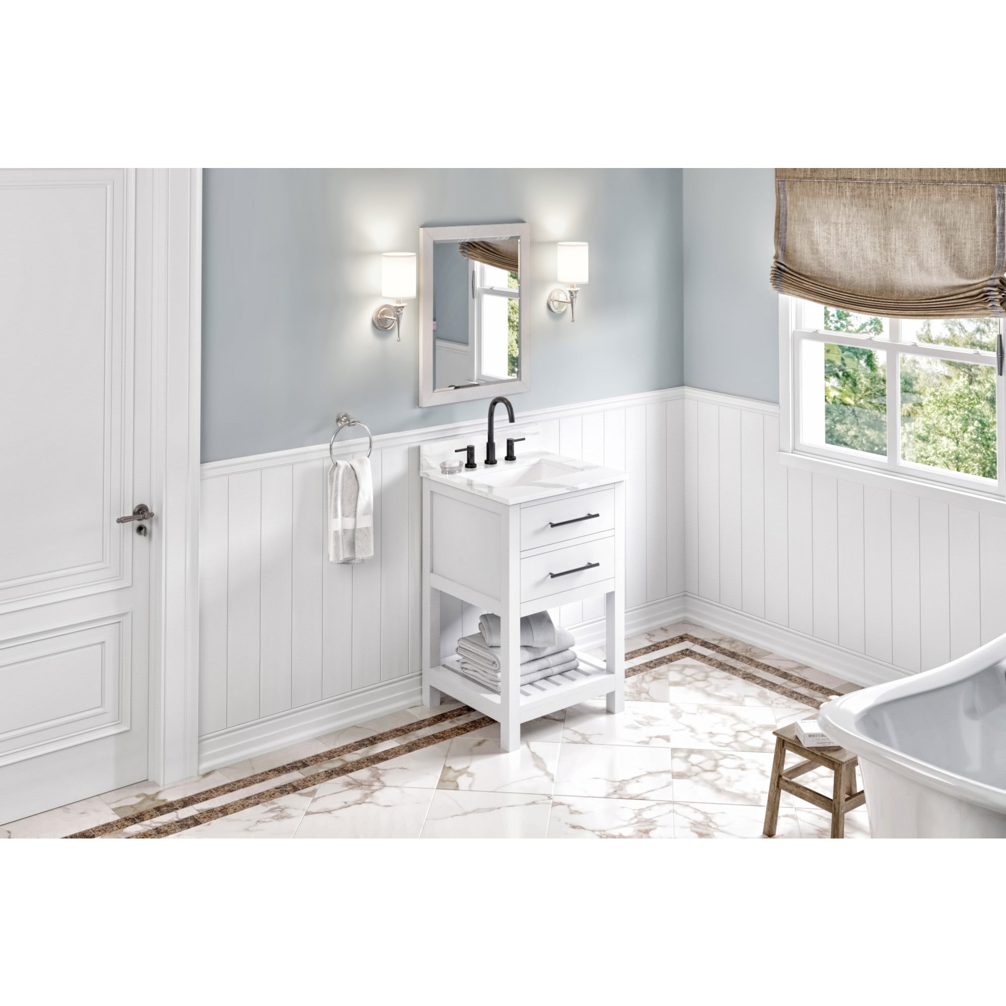24" Wavecrest Vanity – White