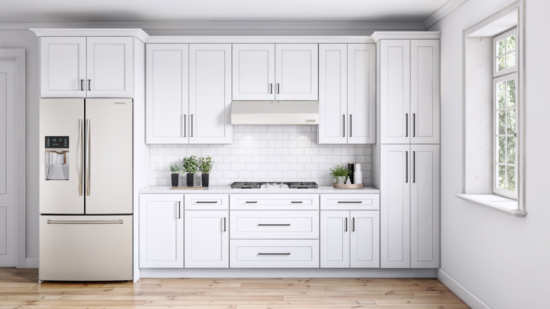 Kinney 5 1/16" Center to Center Bar Pull - Ash Gray