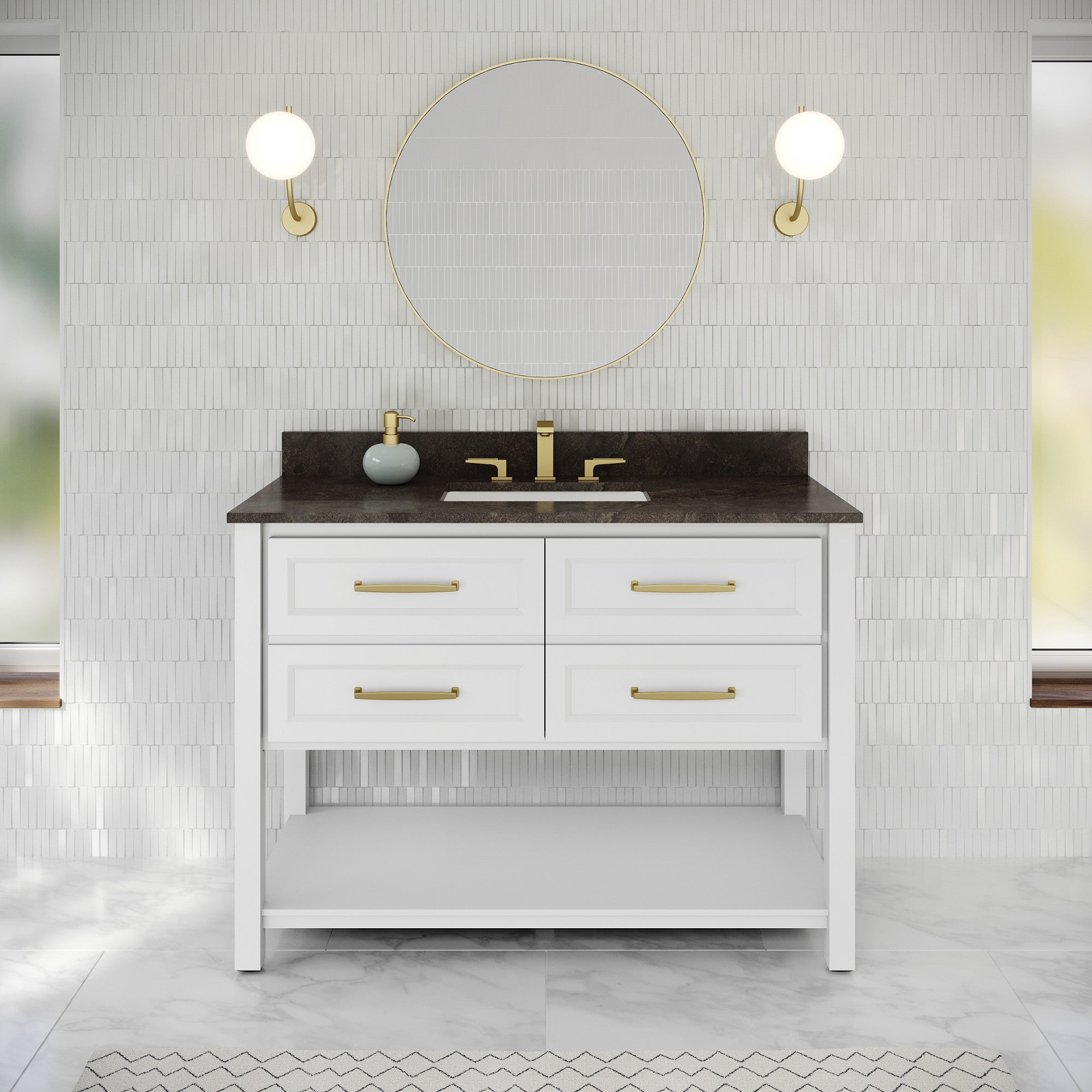 48" Kipling Vanity – White