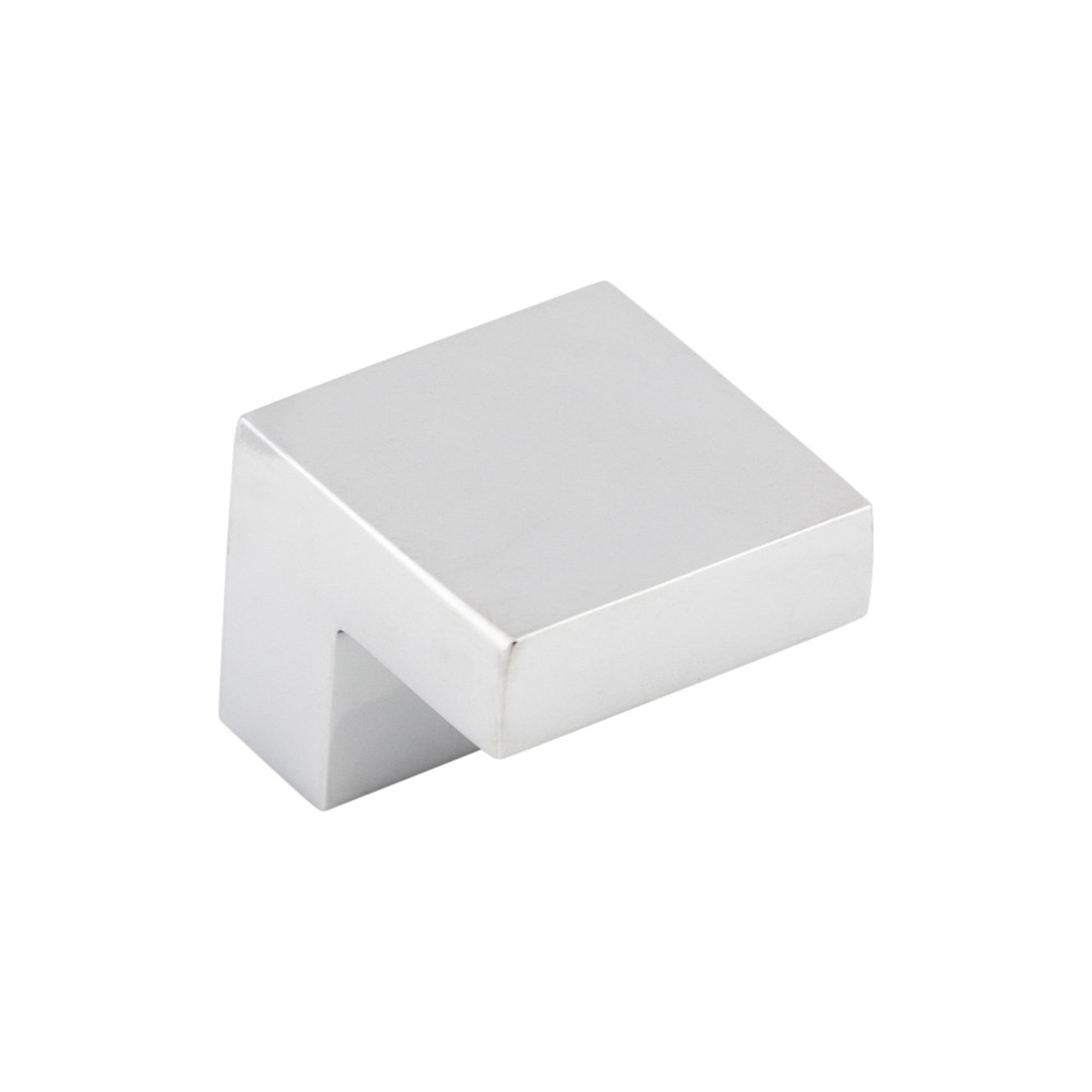 Square Square Knob - Polished Chrome