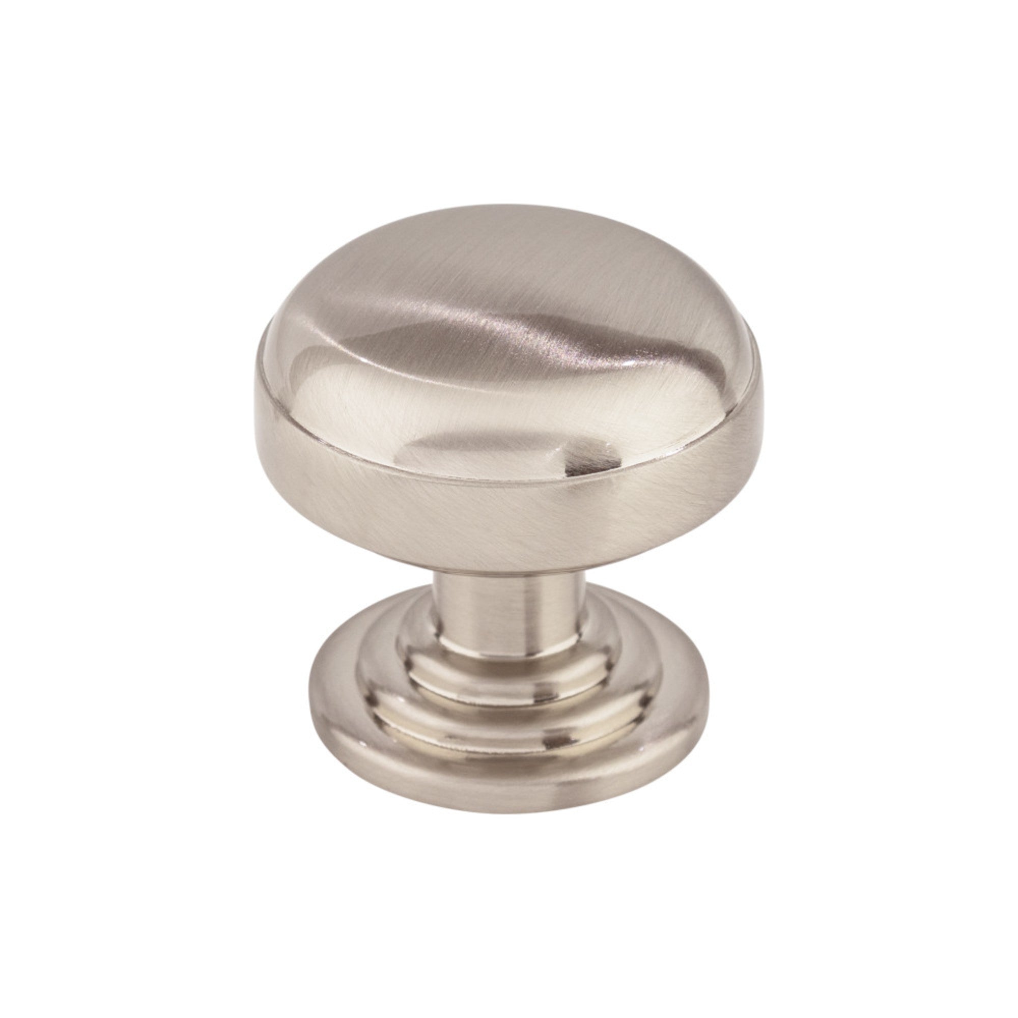 Ellis 1 1/4" Length Mushroom Knob - Brushed Satin Nickel