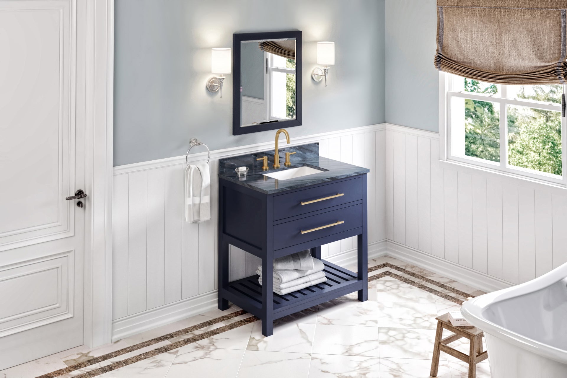 36" Wavecrest Vanity – Hale Blue