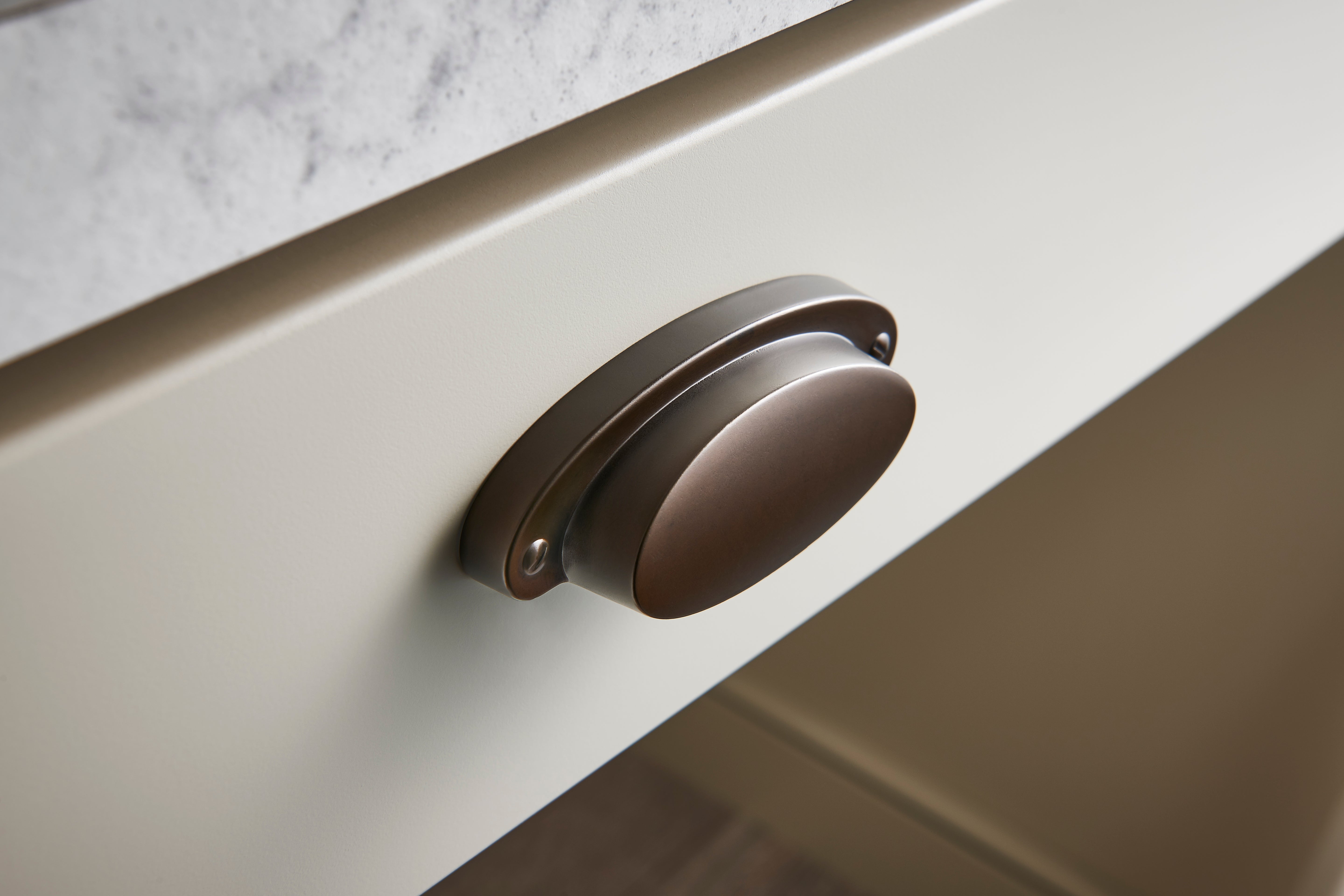 Dakota 2 9/16" Center to Center Cup/Bin Pull - Oil Rubbed Bronze