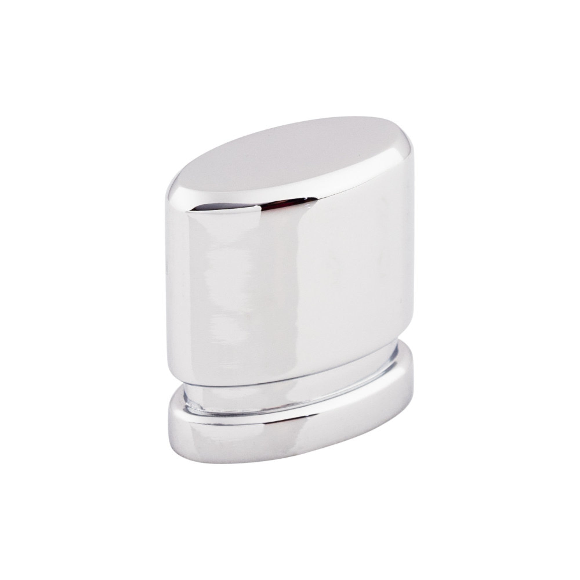 Oval 1" Length Oval Knob - Polished Chrome