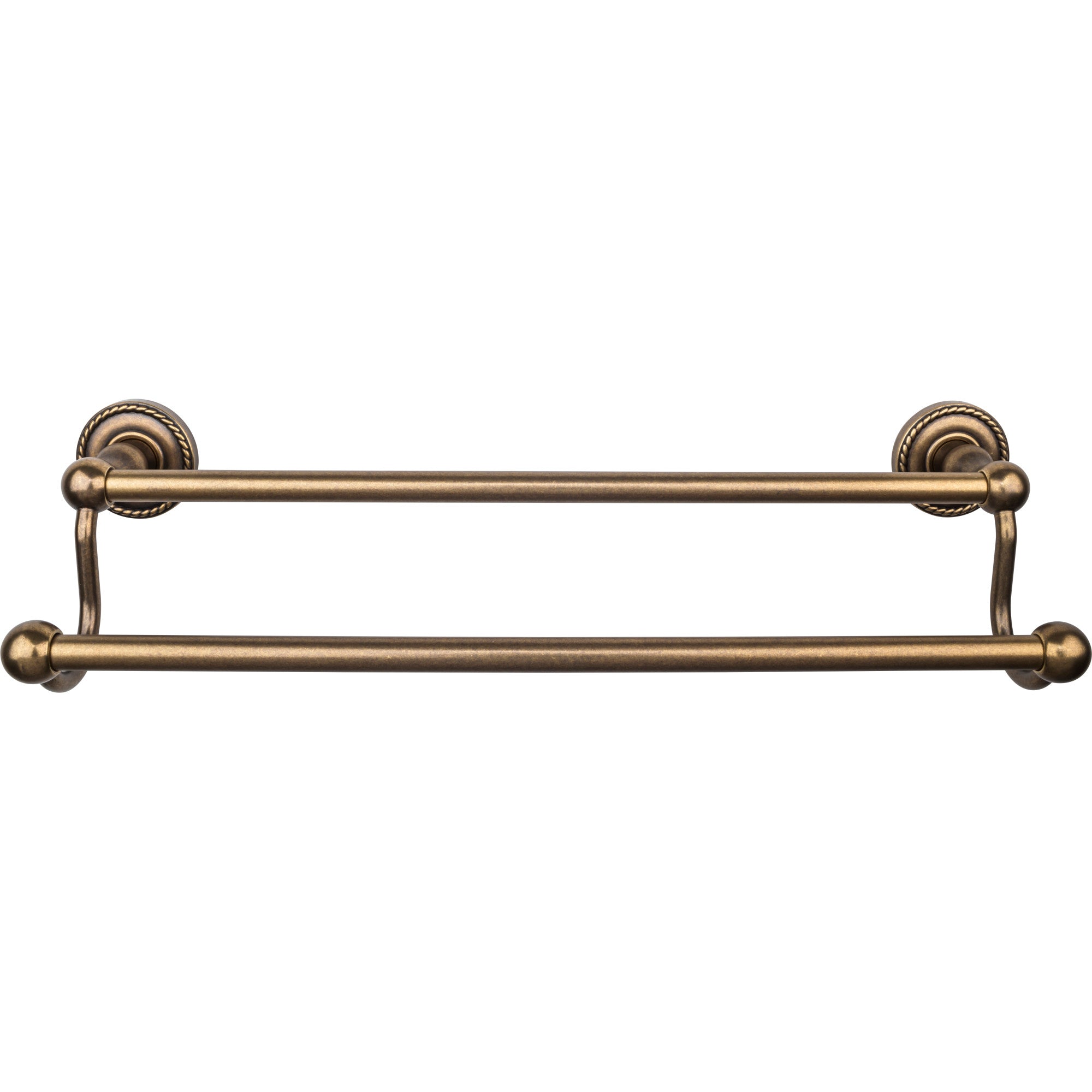 TOP BATH (R) Edwardian Bath Double 20 1/2" Wall Mounted  Towel Bar - German Bronze