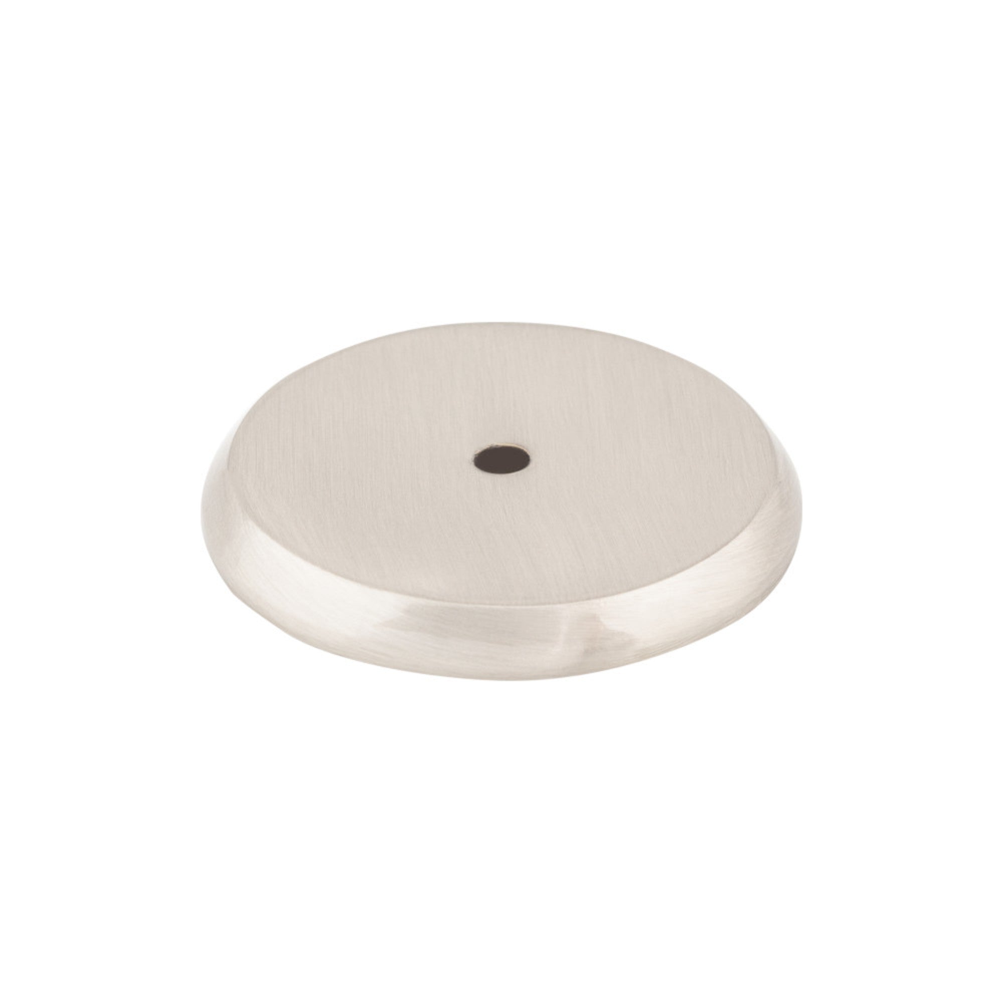 Aspen II Round Knob Backplate - Brushed Satin Nickel