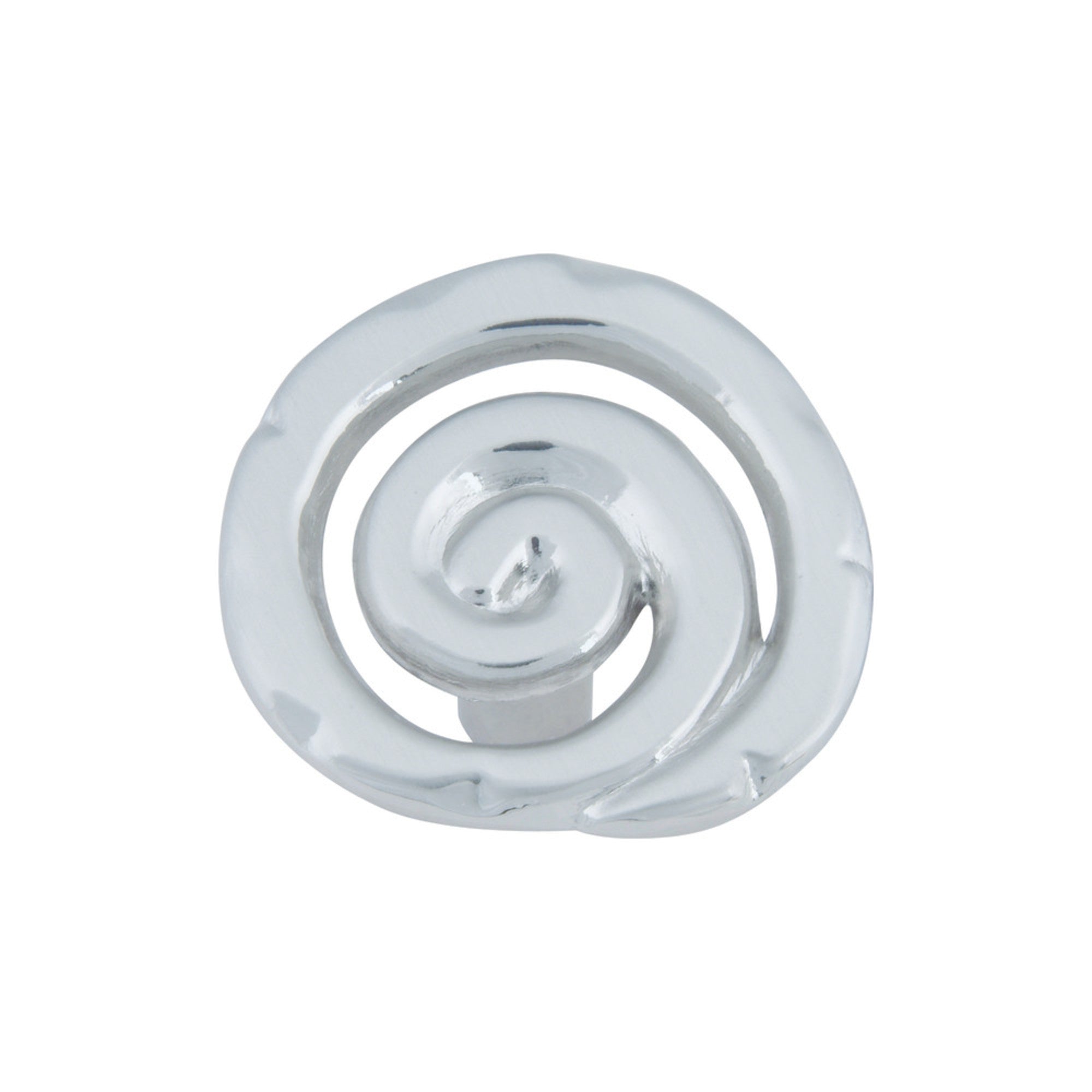 Scroll Novelty Knob - Brushed Nickel