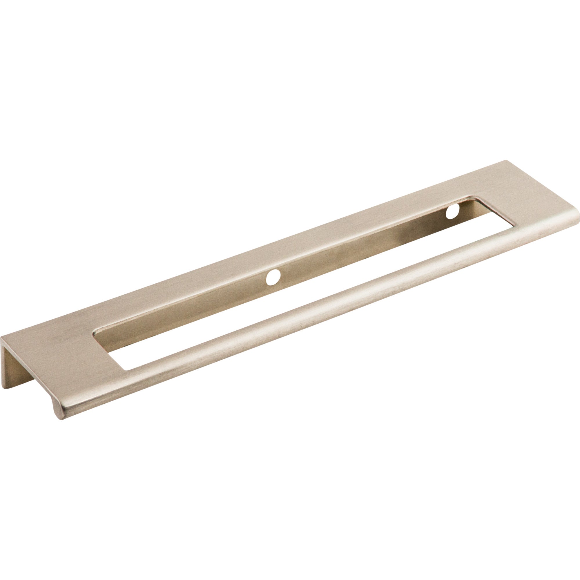 Europa Cut Out 6" Center to Center Finger Pull - Brushed Satin Nickel