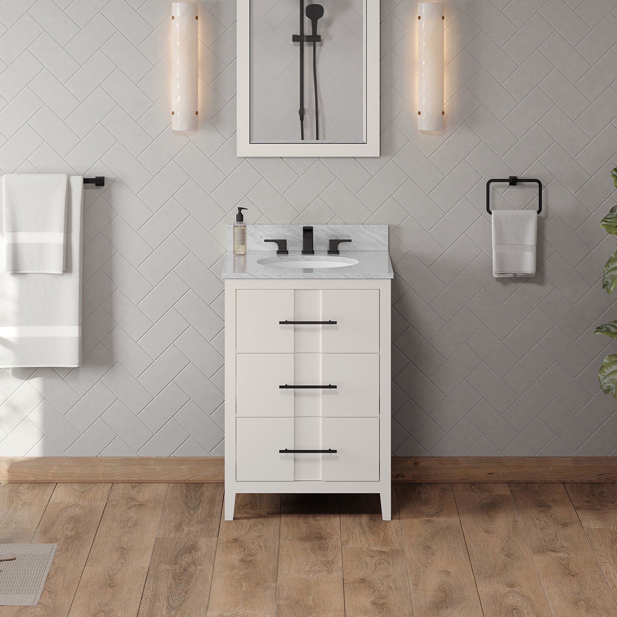 24" White Katara Vanity