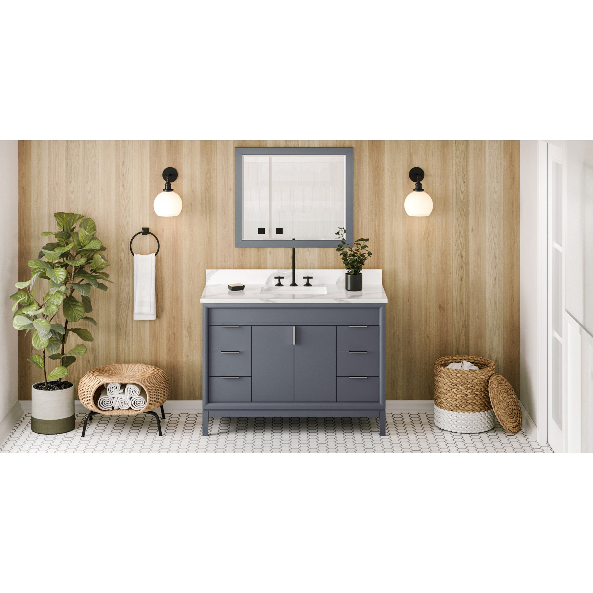 48" Theodora Vanity – Blue Steel