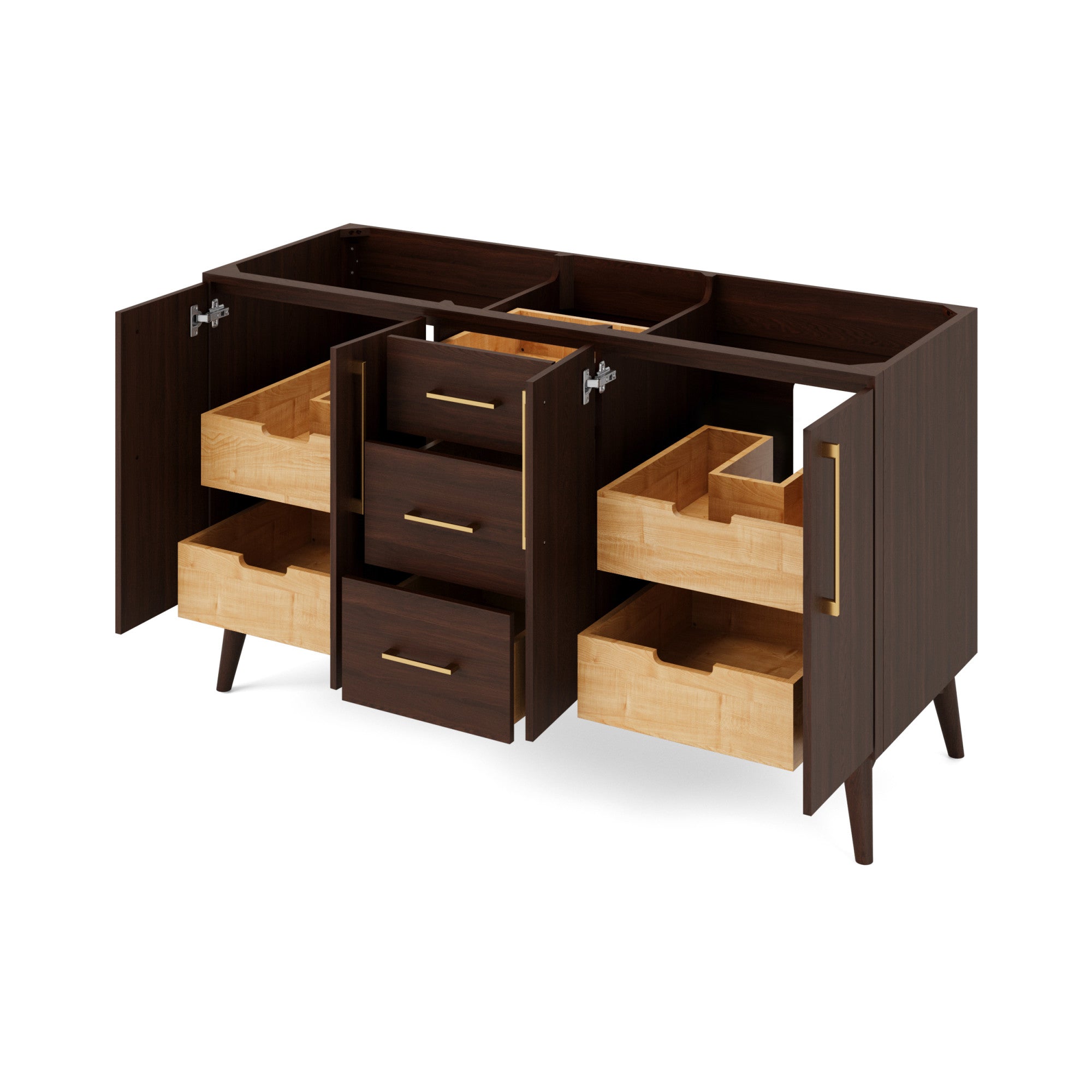 60" Dashwood Vanity – Double Bowl – Natural Oak