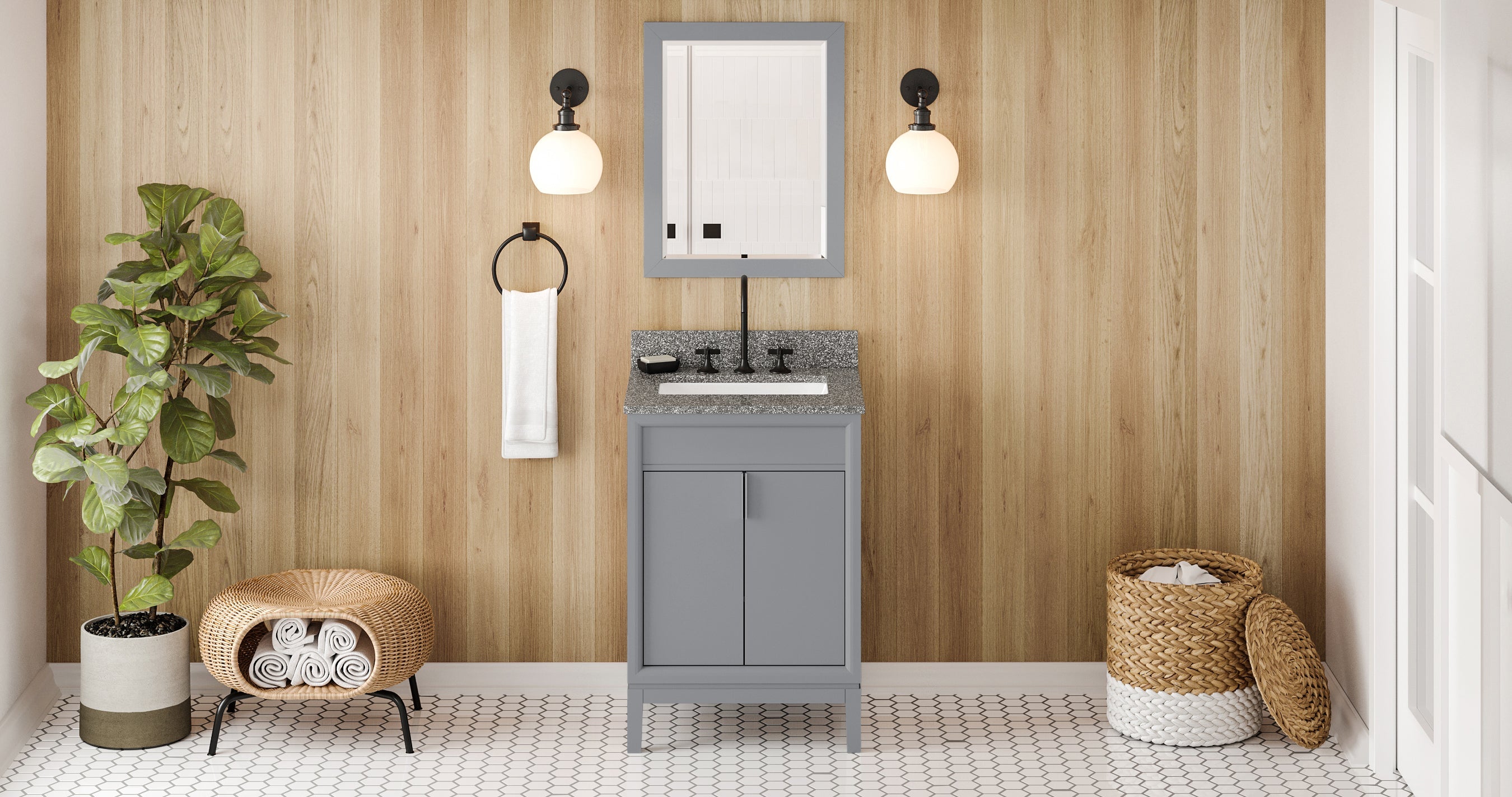 24" Theodora Vanity – Grey