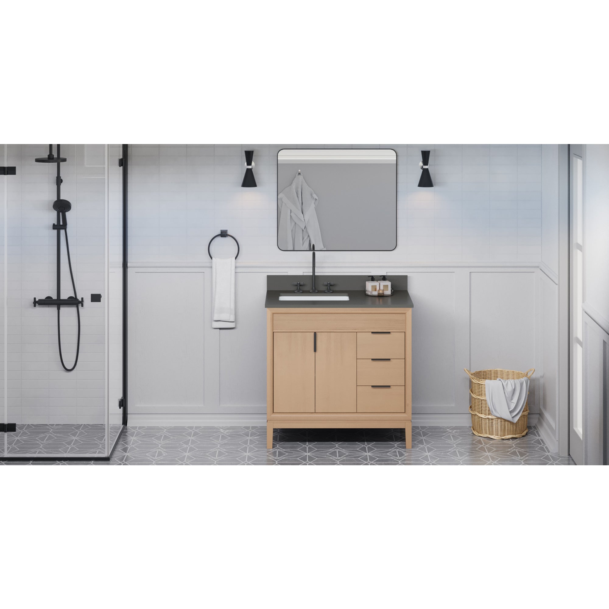 36" Theodora Vanity – Natural Oak
