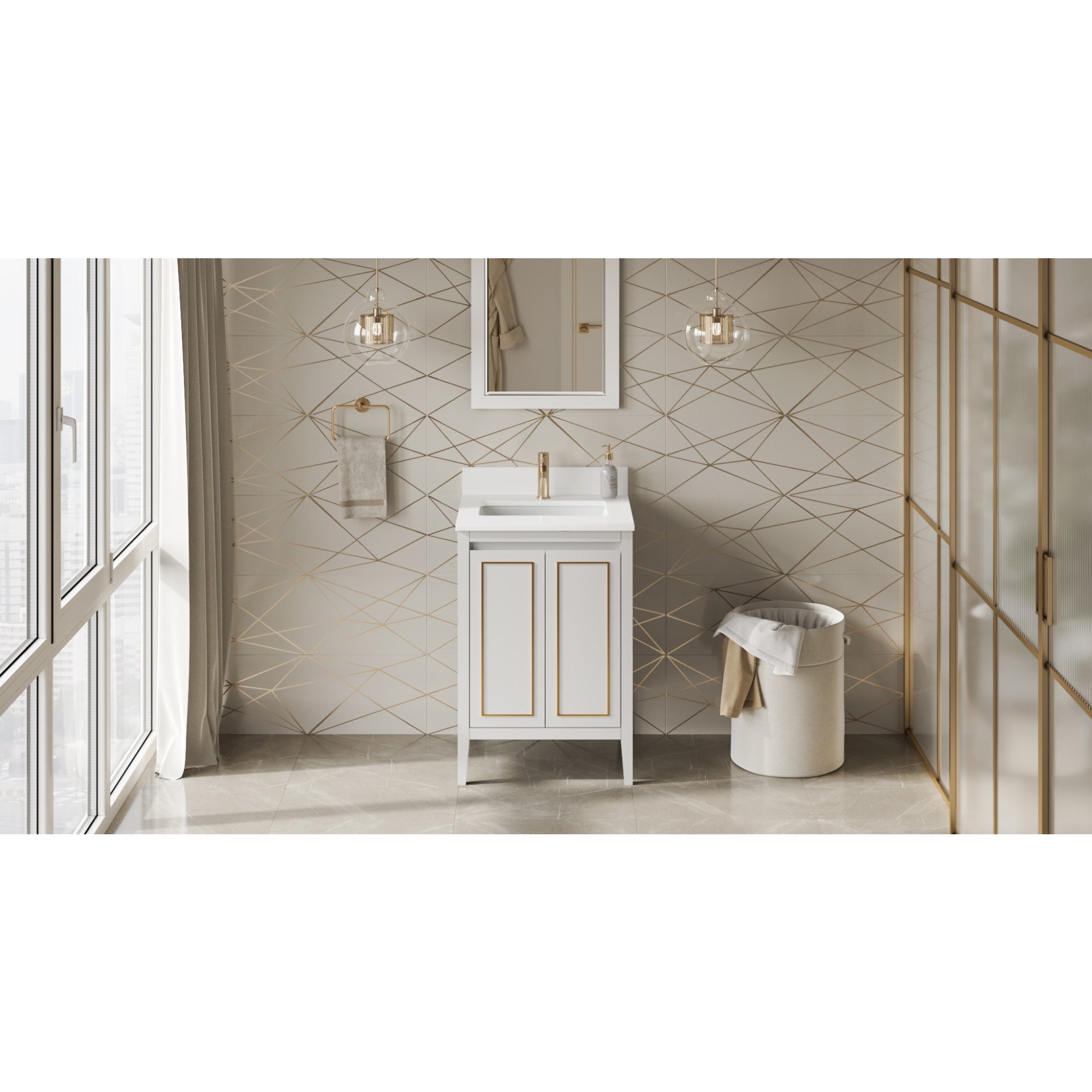 24" Percival Vanity – White