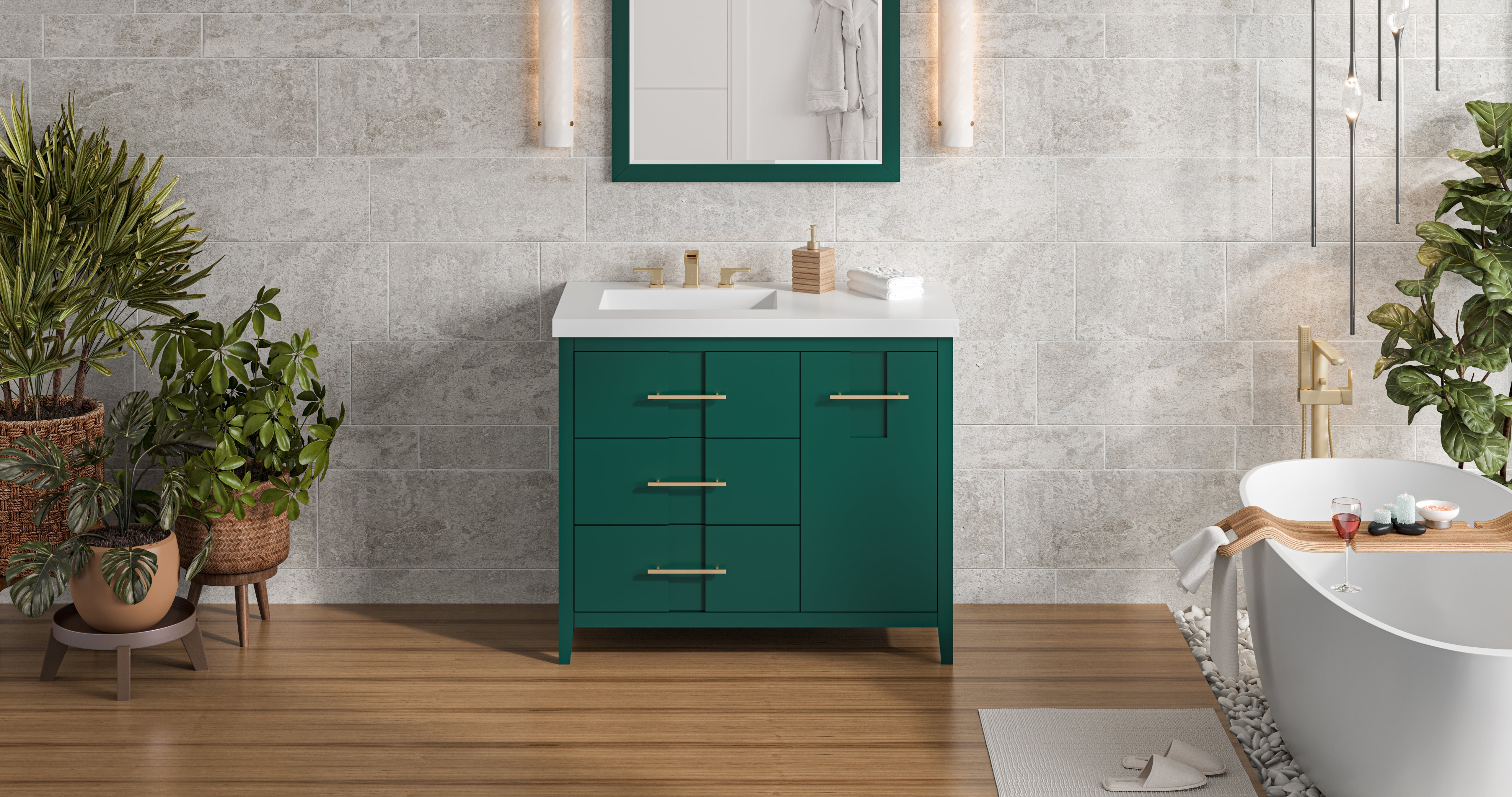 42" Katara Vanity – Left Offset