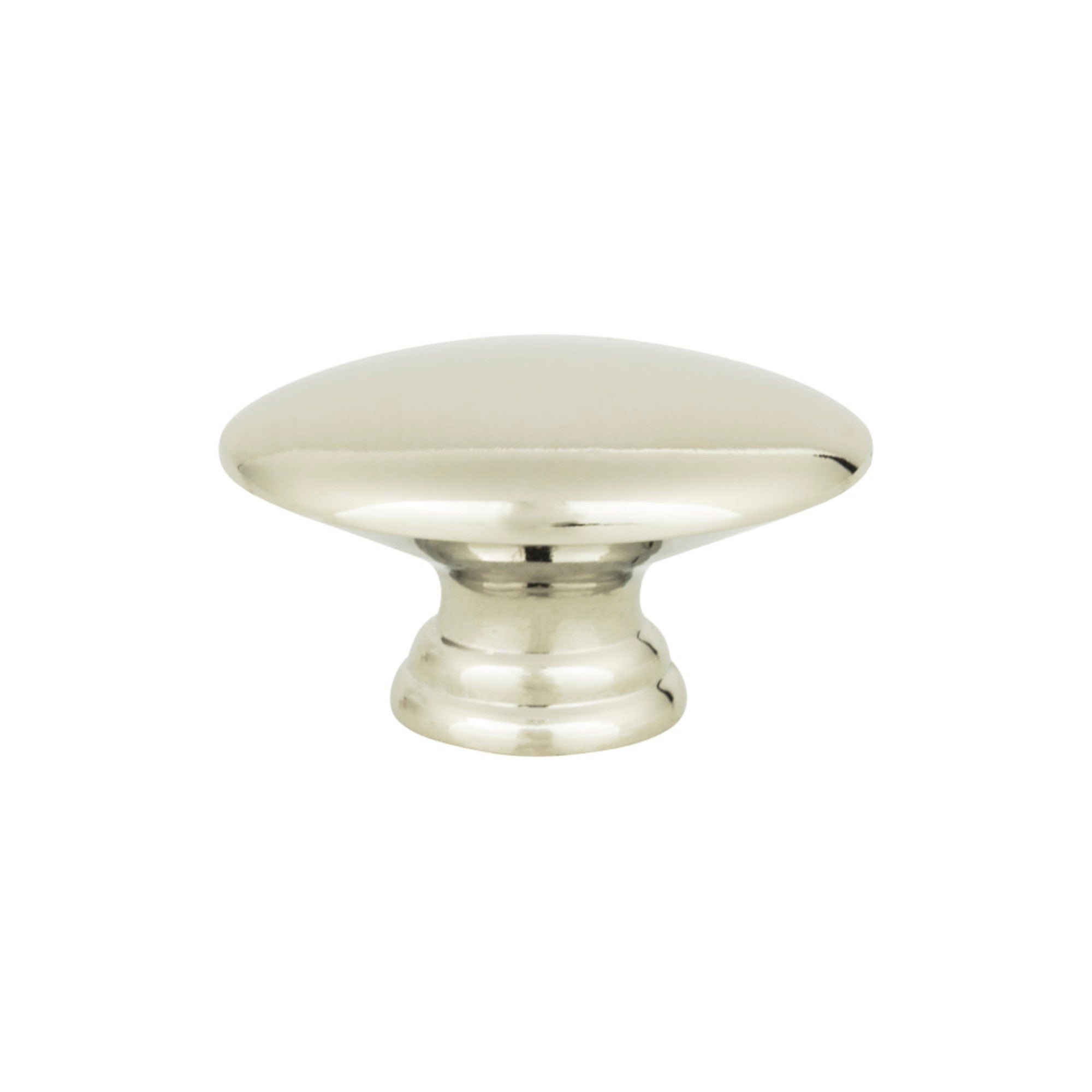 Egg Oval Knob - Polished Nickel