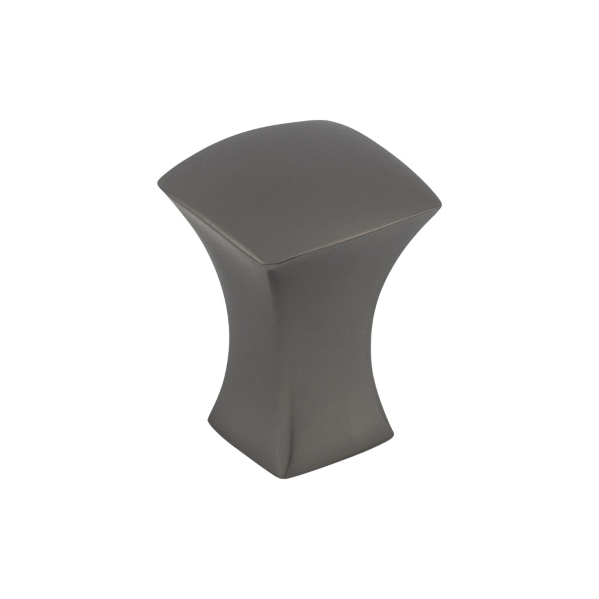 Glacier 3/4" Length Square Knob - Ash Gray